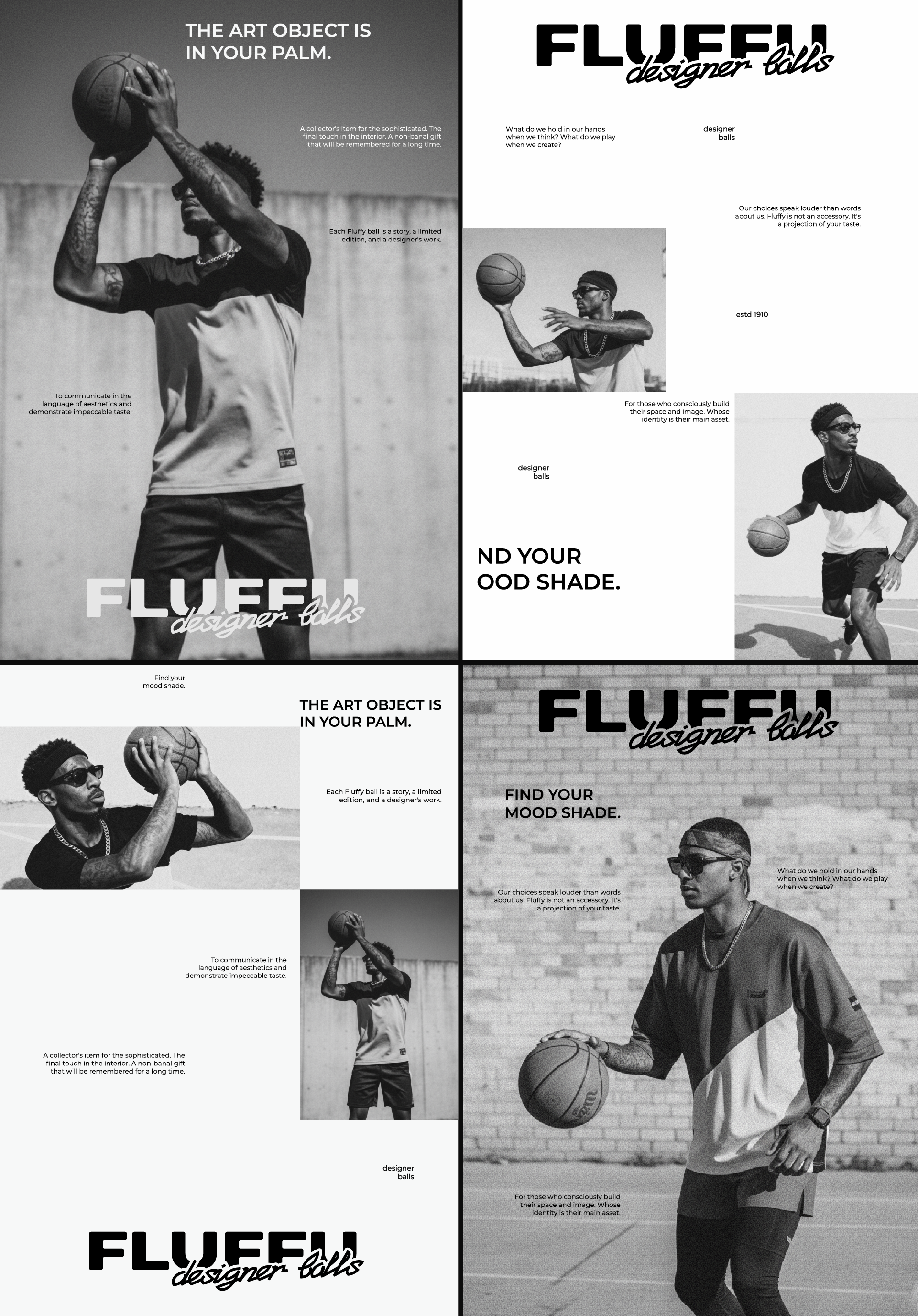 FLUFFY / Фирменный стиль для бренда дизайнерских мячей — Изображение №5 — Брендинг, Графика на Dprofile
