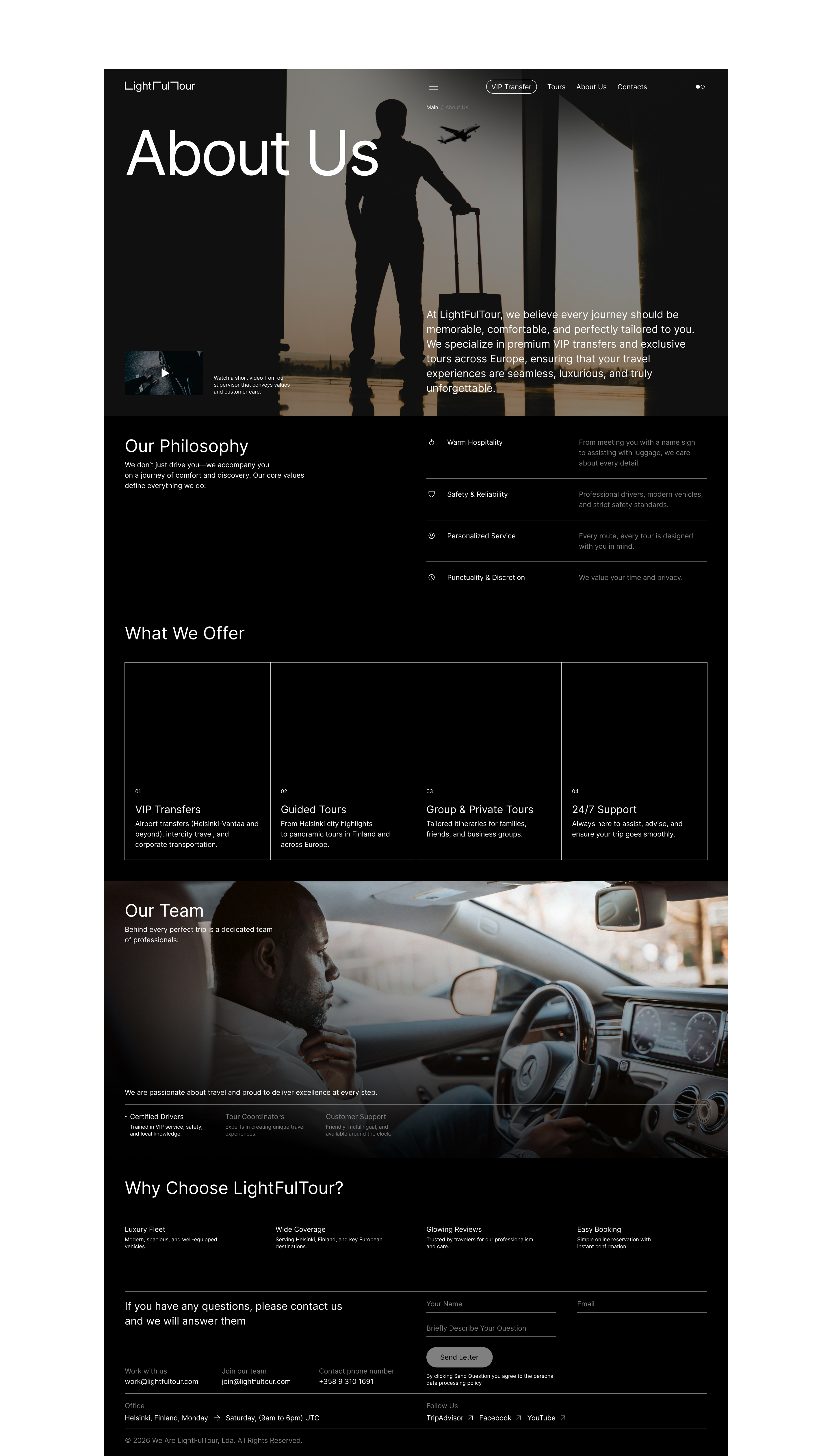 LightFulTour. Логотип и дизайн сайта — Изображение №8 — Интерфейсы, Брендинг на Dprofile