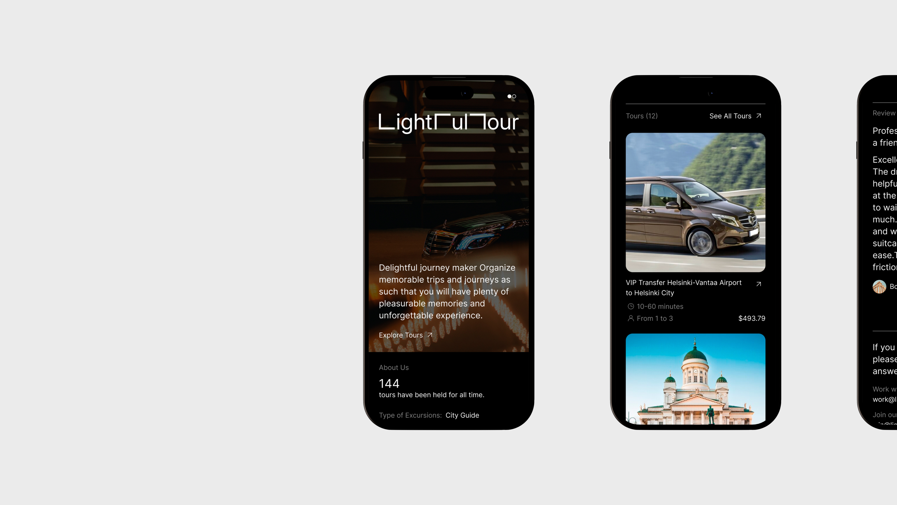 LightFulTour. Логотип и дизайн сайта — Изображение №4 — Интерфейсы, Брендинг на Dprofile