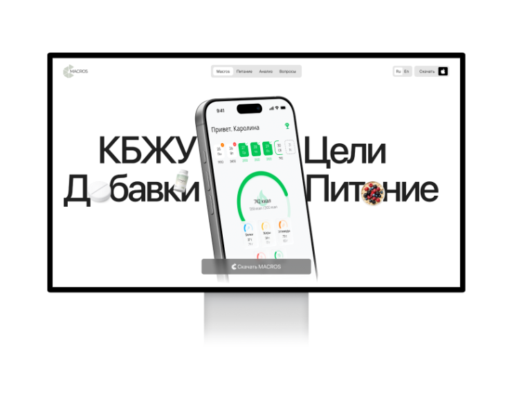 Macros — трекер питания и полезных привычек на Dprofile