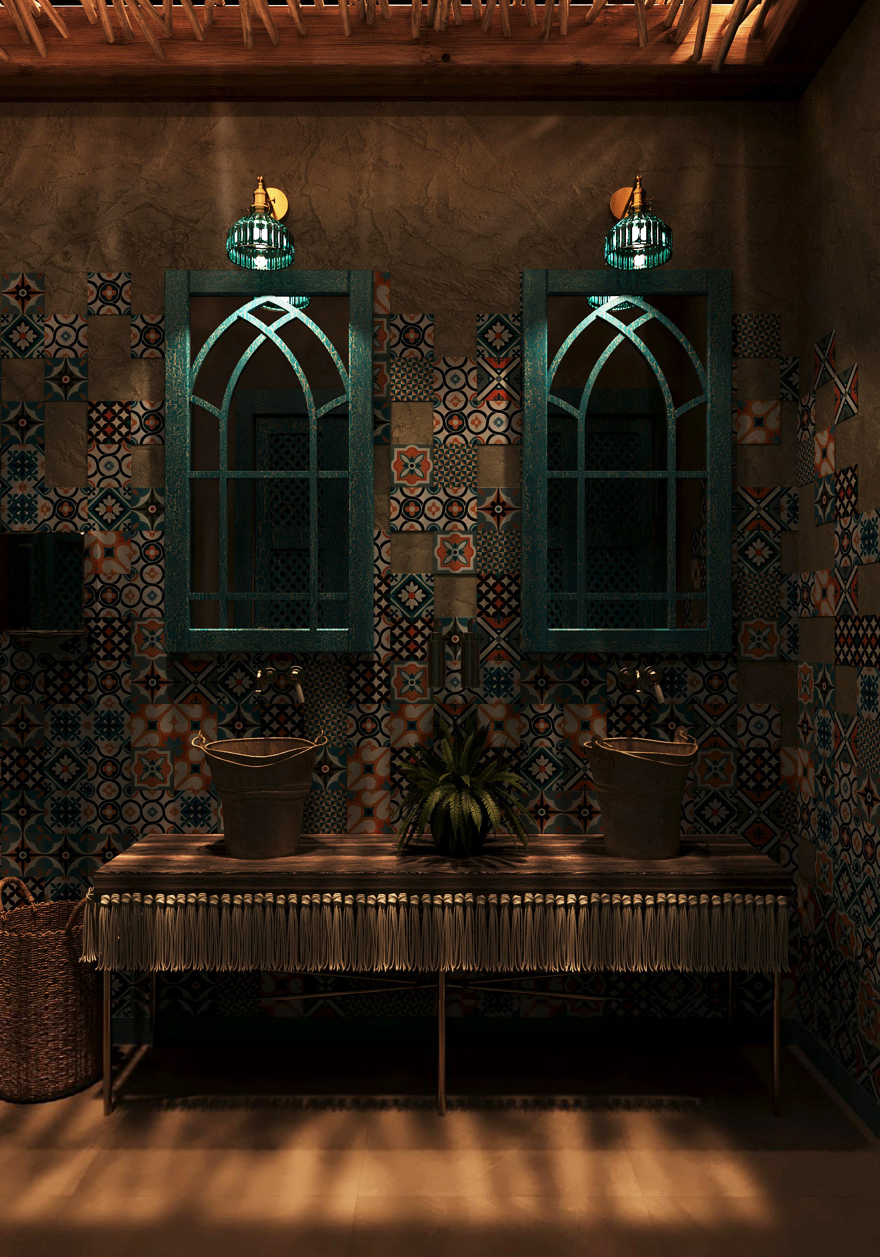 By Bazar | Бистро по-узбекски | Интерьер — Изображение №13 — 3D, Архитектура на Dprofile