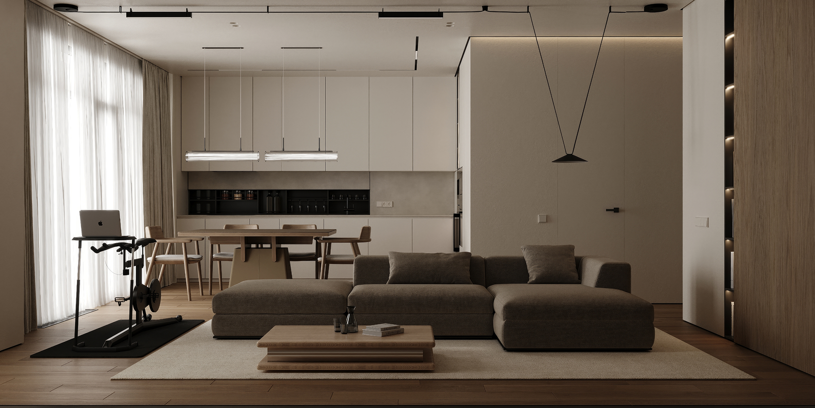 Дизайн-проект квартиры на Тухачевского — Изображение №2 — 3D, Архитектура на Dprofile