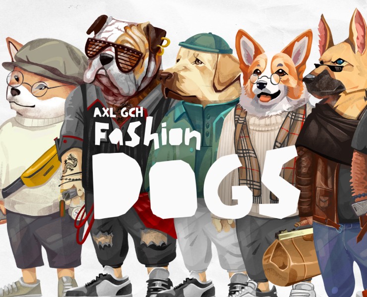 Fashion Dogs — Брендинг, Иллюстрация на Dprofile