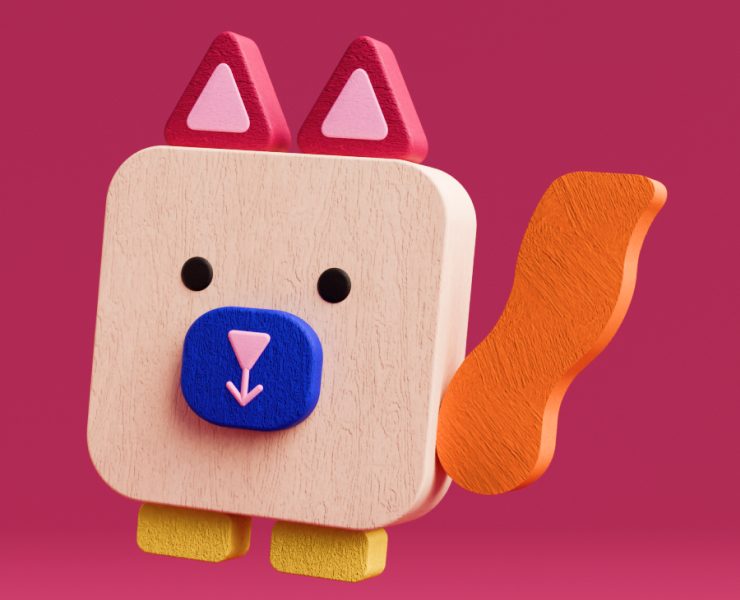 Модульная игрушка зверята — 3D, Промдизайн на Dprofile