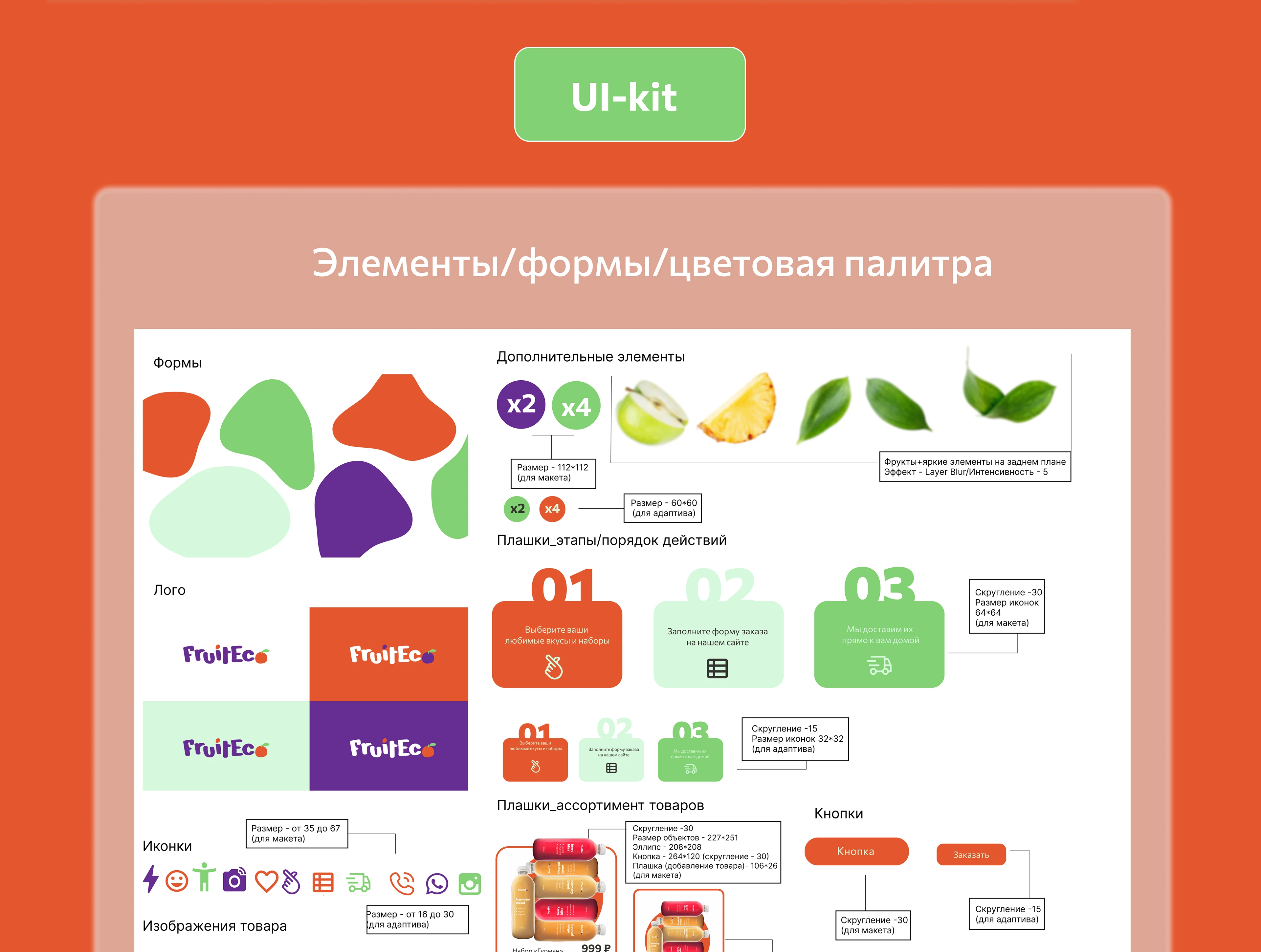 Лендинг натуральных соков "Fruit Eco" — Изображение №7 — Интерфейсы на Dprofile