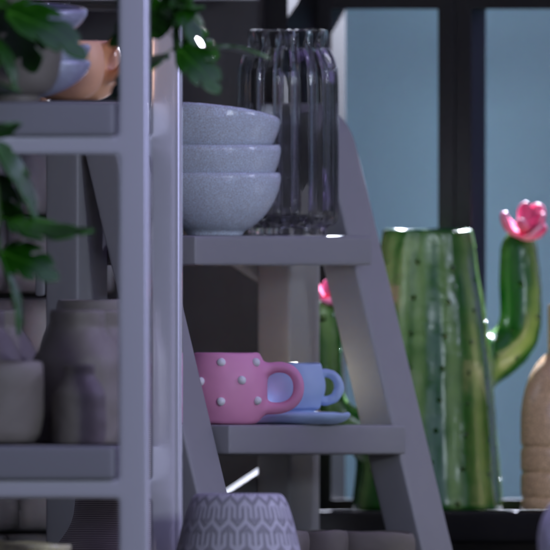 ISOMETRIC ROOM стилизованная творческая мастерская — Изображение №7 — Иллюстрация, 3D на Dprofile