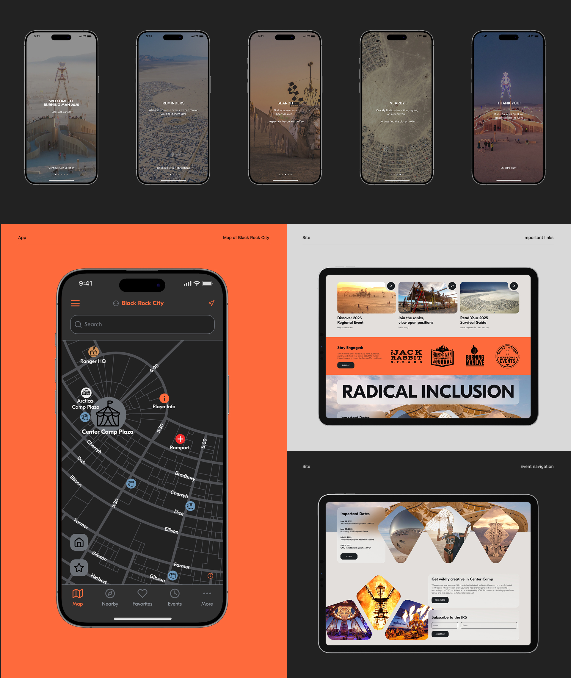Burning man / Site + App — Изображение №2 — Интерфейсы на Dprofile