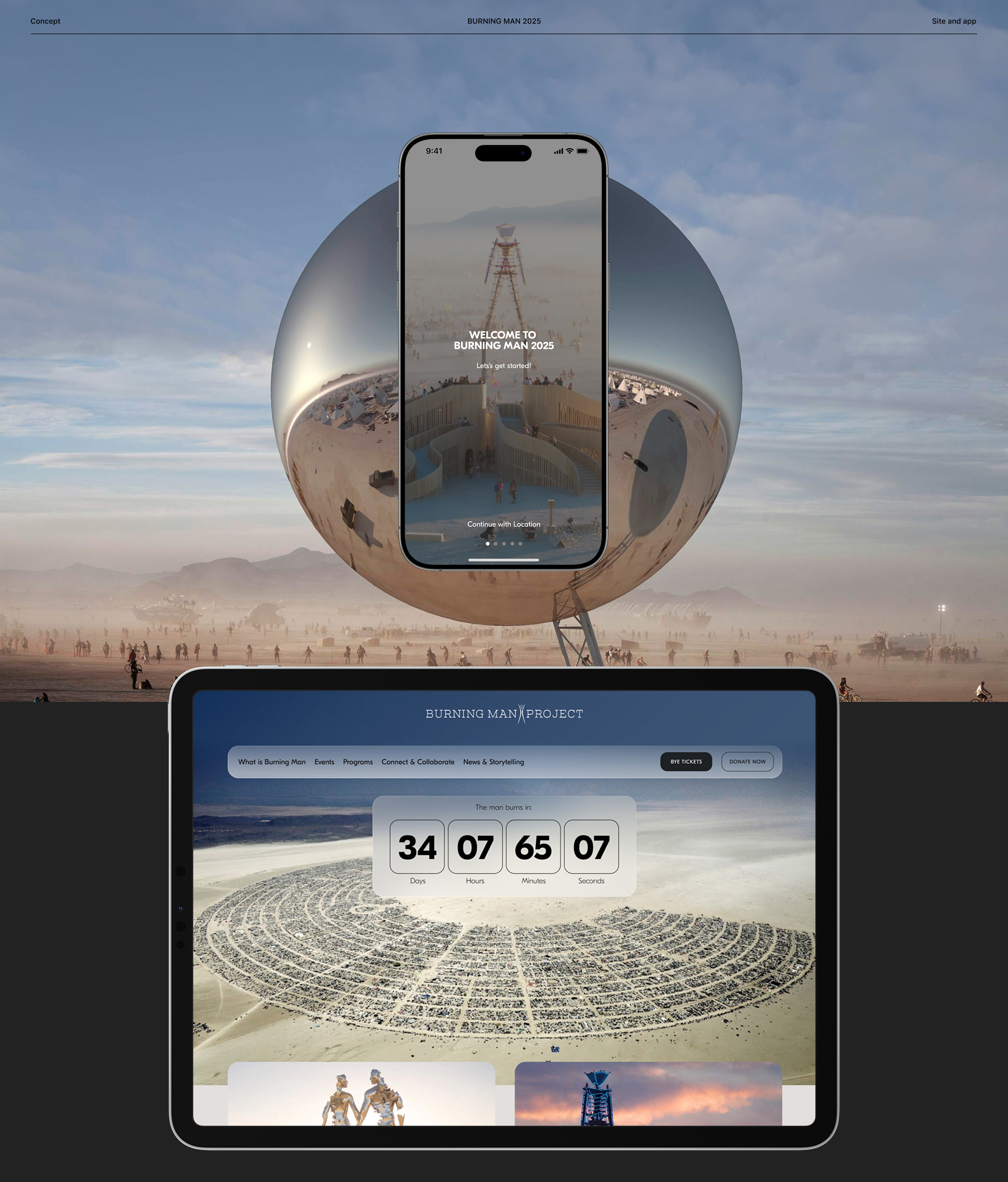 Burning man / Site + App — Изображение №1 — Интерфейсы на Dprofile