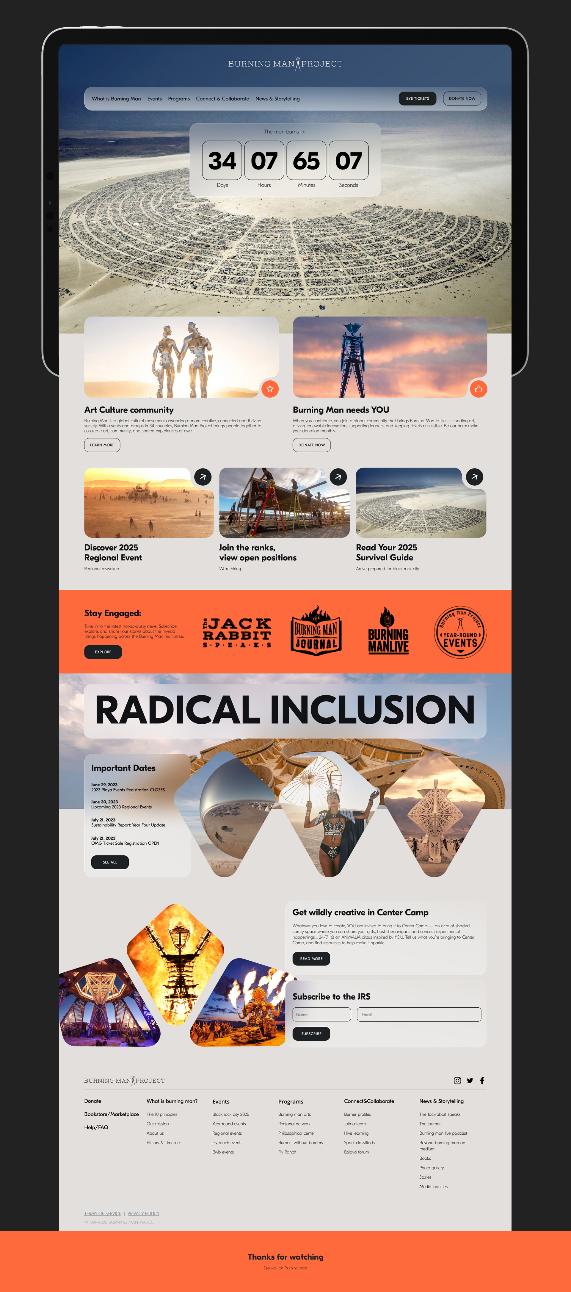 Burning man / Site + App — Изображение №7 — Интерфейсы на Dprofile