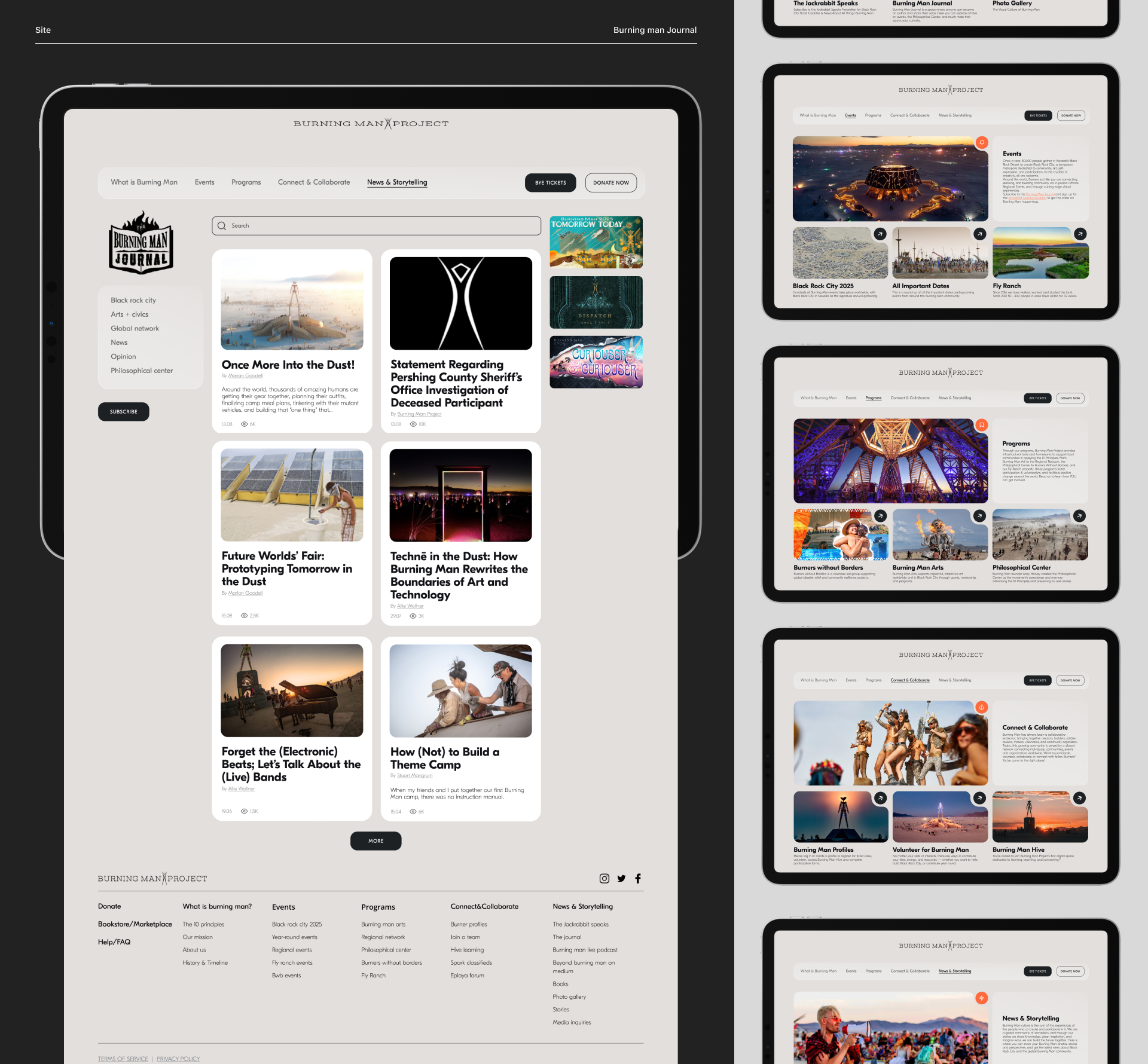 Burning man / Site + App — Изображение №5 — Интерфейсы на Dprofile