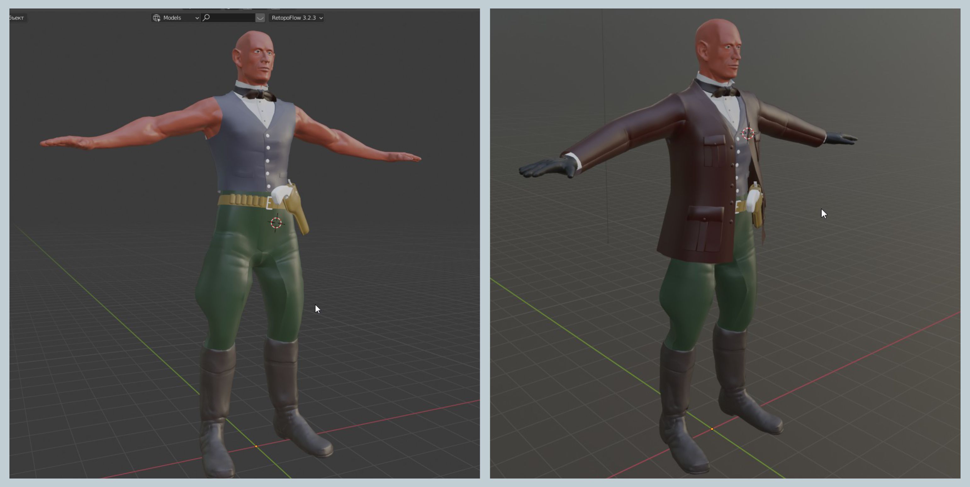 этапы создания игрового персонажа — Изображение №5 — Иллюстрация, 3D на Dprofile