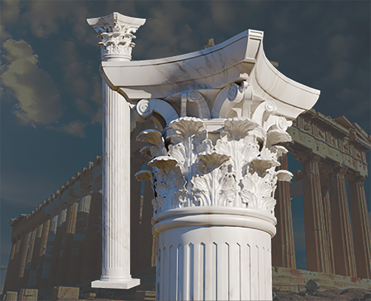 модель колонны — Изображение №2 — Иллюстрация, 3D на Dprofile
