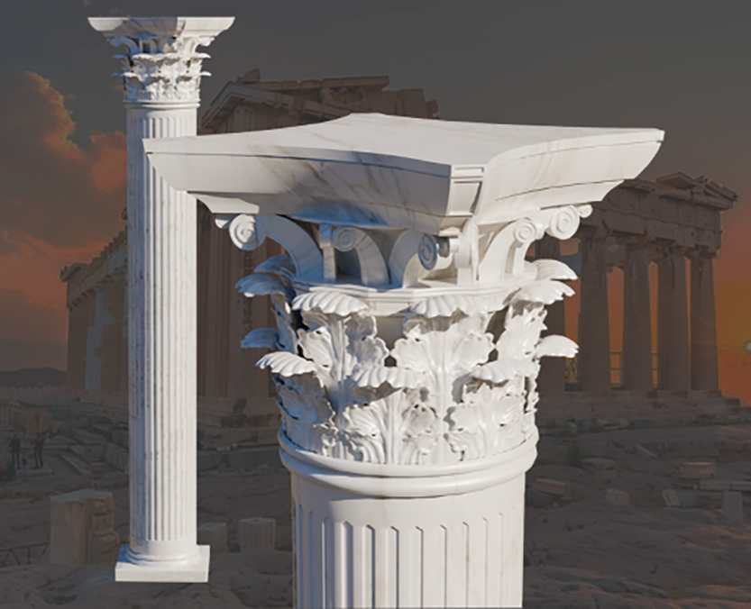 модель колонны — Изображение №1 — Иллюстрация, 3D на Dprofile