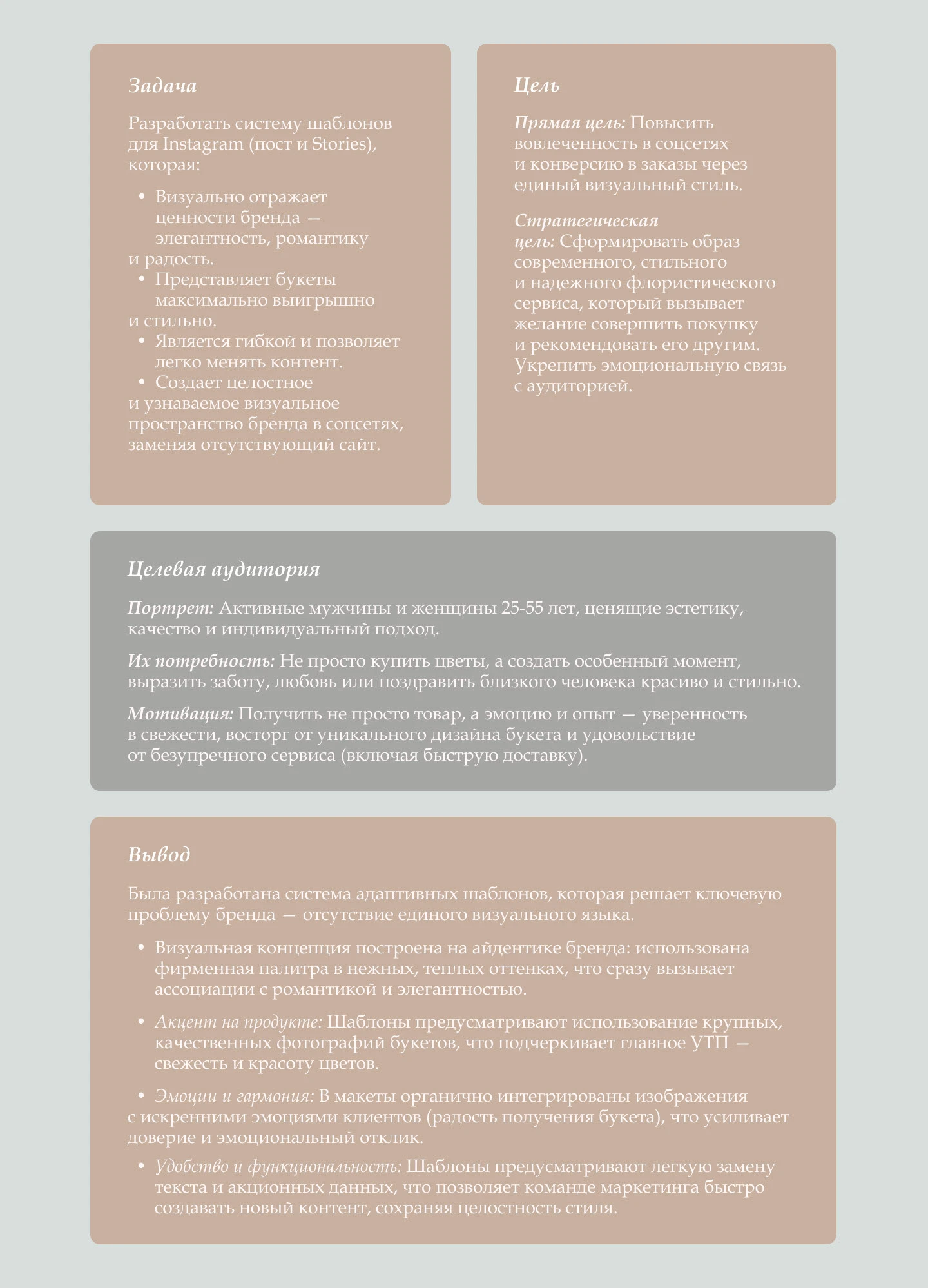 Баннеры в Сторис и в Пост для Flora&Co. — Изображение №2 — Брендинг, Маркетинг на Dprofile