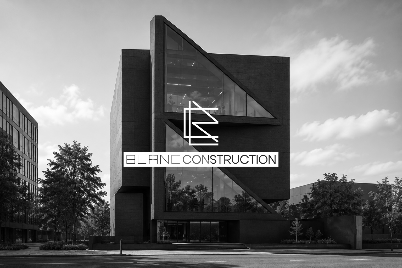 Логотип для строительной компании "Blanc Construction" — Изображение №1 — Брендинг на Dprofile