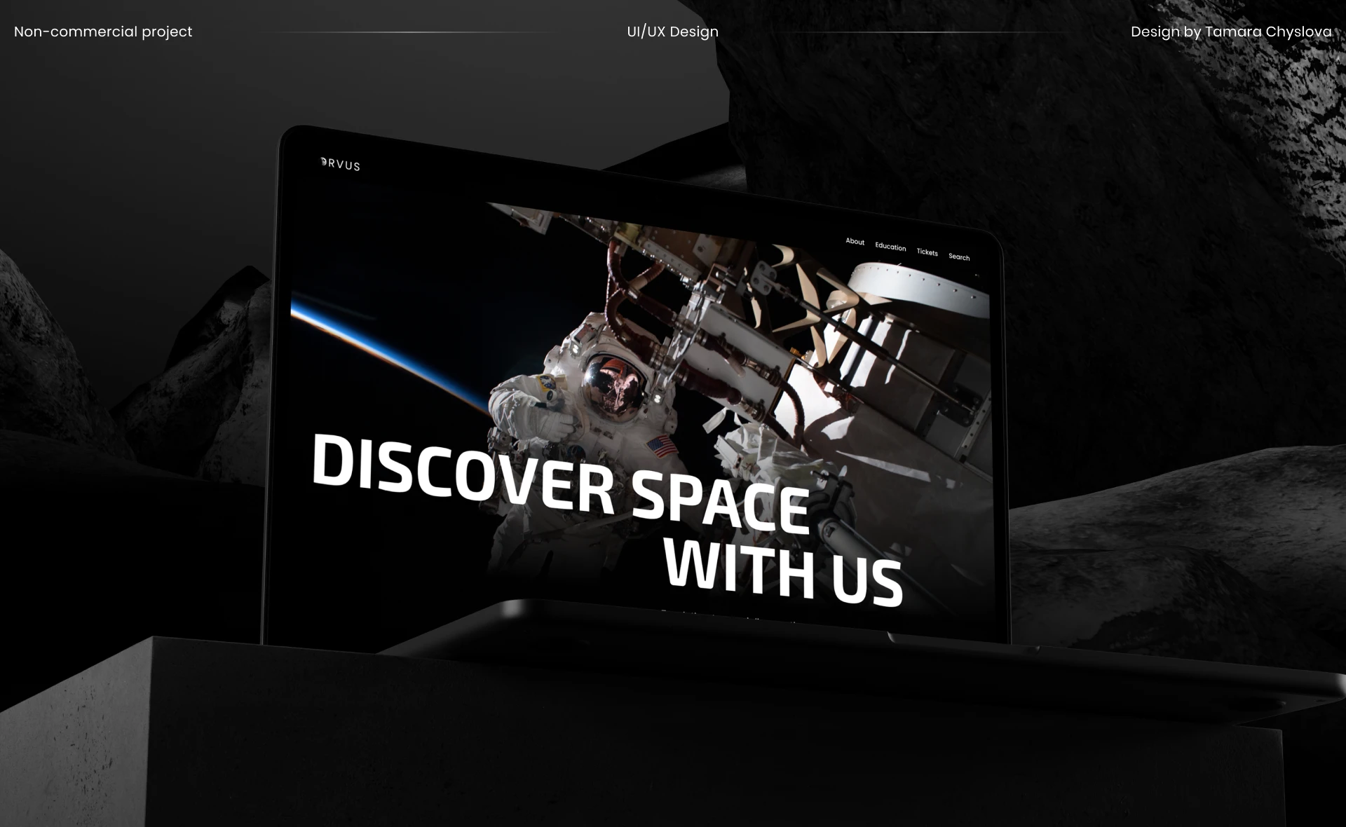 SPACE MUSEUM WEBSITE | UI/UX DESIGN | CORPORATE — Изображение №1 — Интерфейсы, Анимация на Dprofile