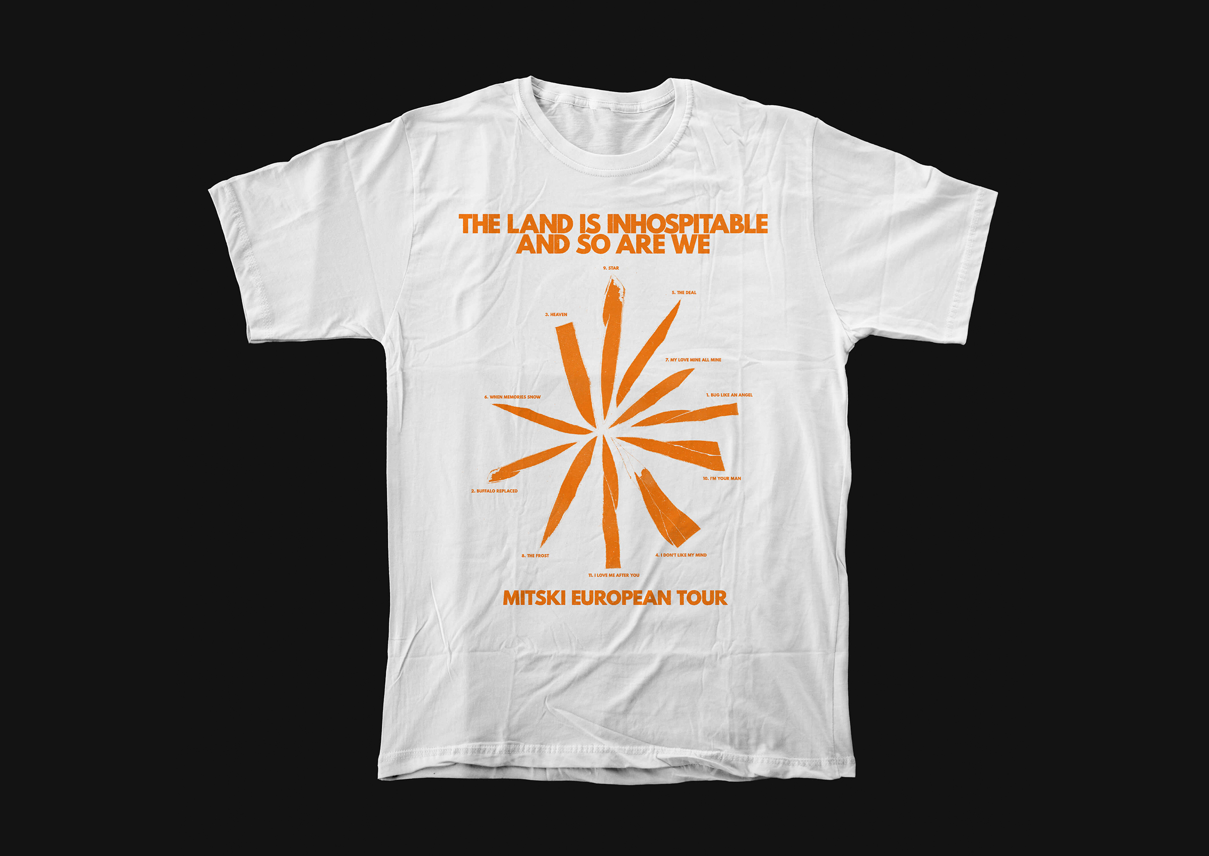 MITSKI THE LAND IS INHOSPITABLE AND SO ARE WE MERCH — Изображение №1 — Брендинг на Dprofile
