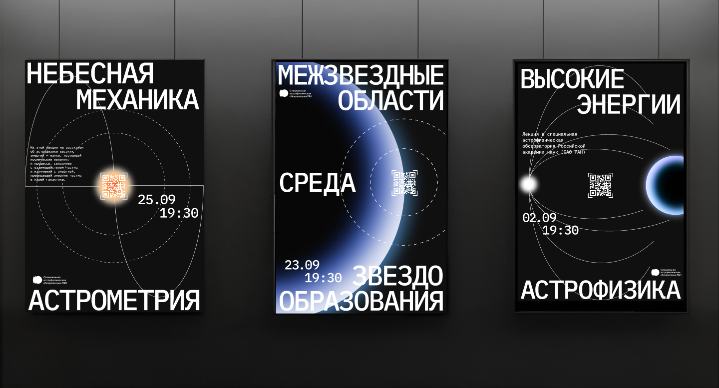 Обсерватория САО РАН (SAO RAS) — Изображение №9 — Брендинг, Графика на Dprofile