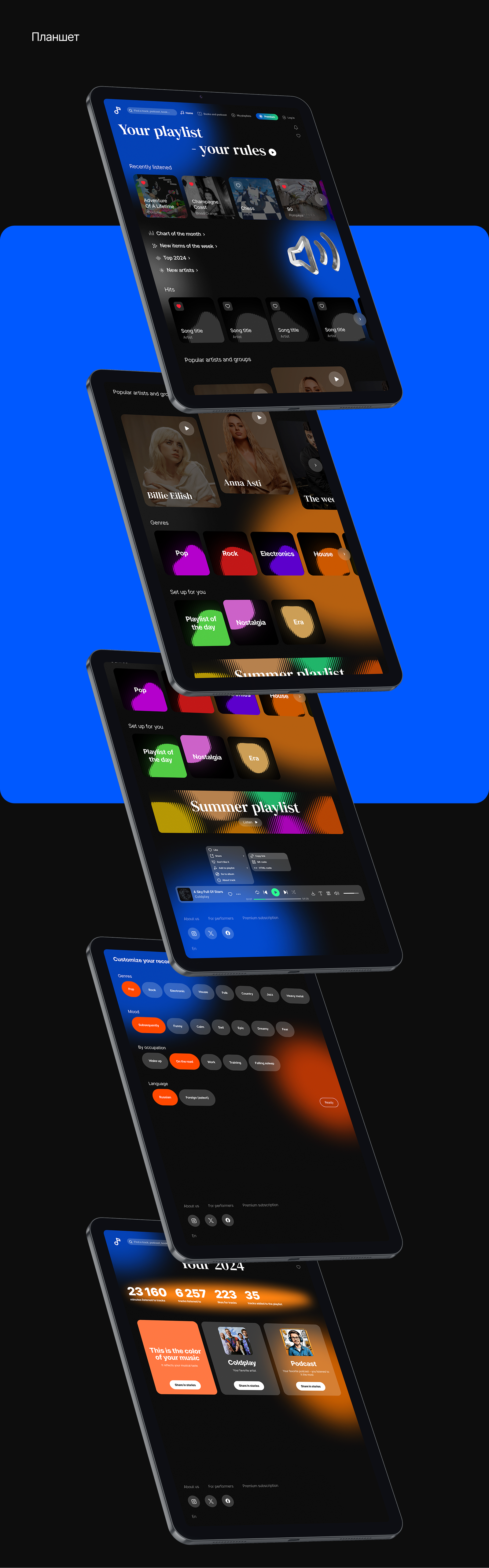 Дизайн сайта для прослушивания музыки — Изображение №8 — Интерфейсы на Dprofile