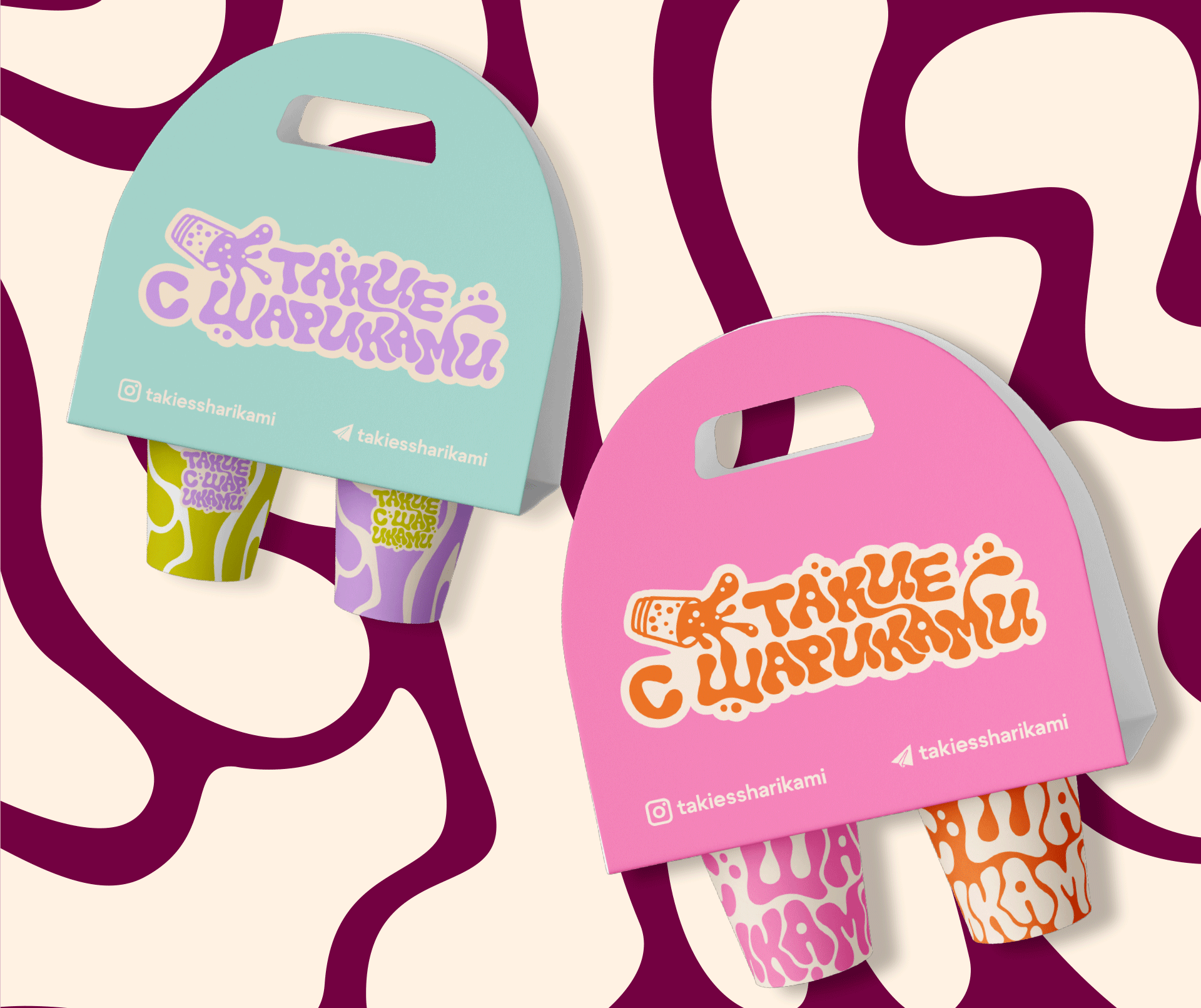 Фирменный стиль | Кафе бабл чая | Дизайн логотипа и упаковок — Изображение №11 — Брендинг на Dprofile