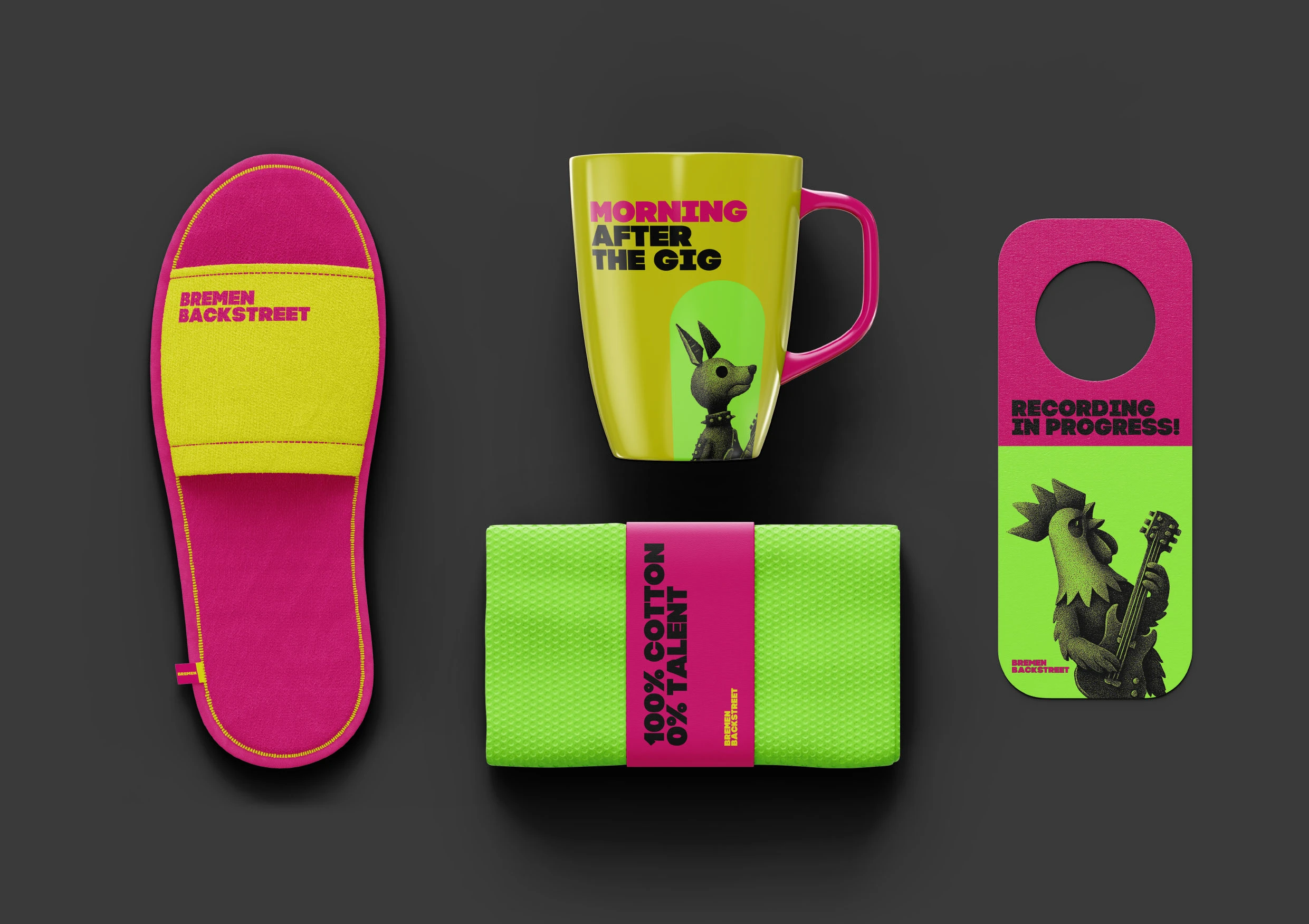 BREMEN BACKSTREET: HOSTEL FOR MUSICIANS — Изображение №8 — Брендинг, Графика на Dprofile