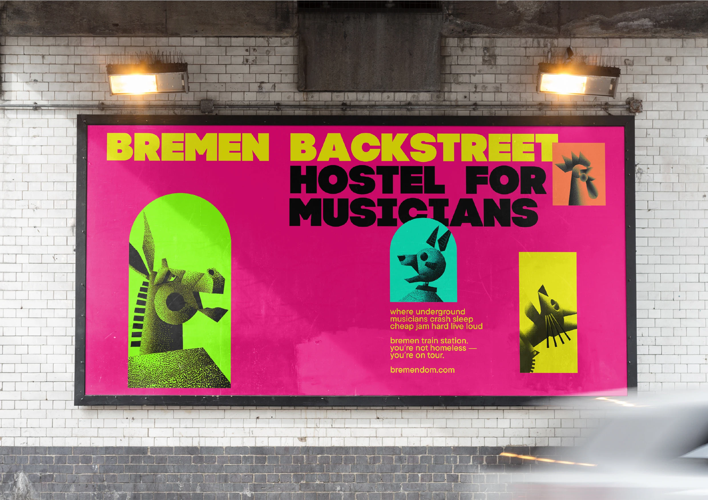 BREMEN BACKSTREET: HOSTEL FOR MUSICIANS — Изображение №2 — Брендинг, Графика на Dprofile