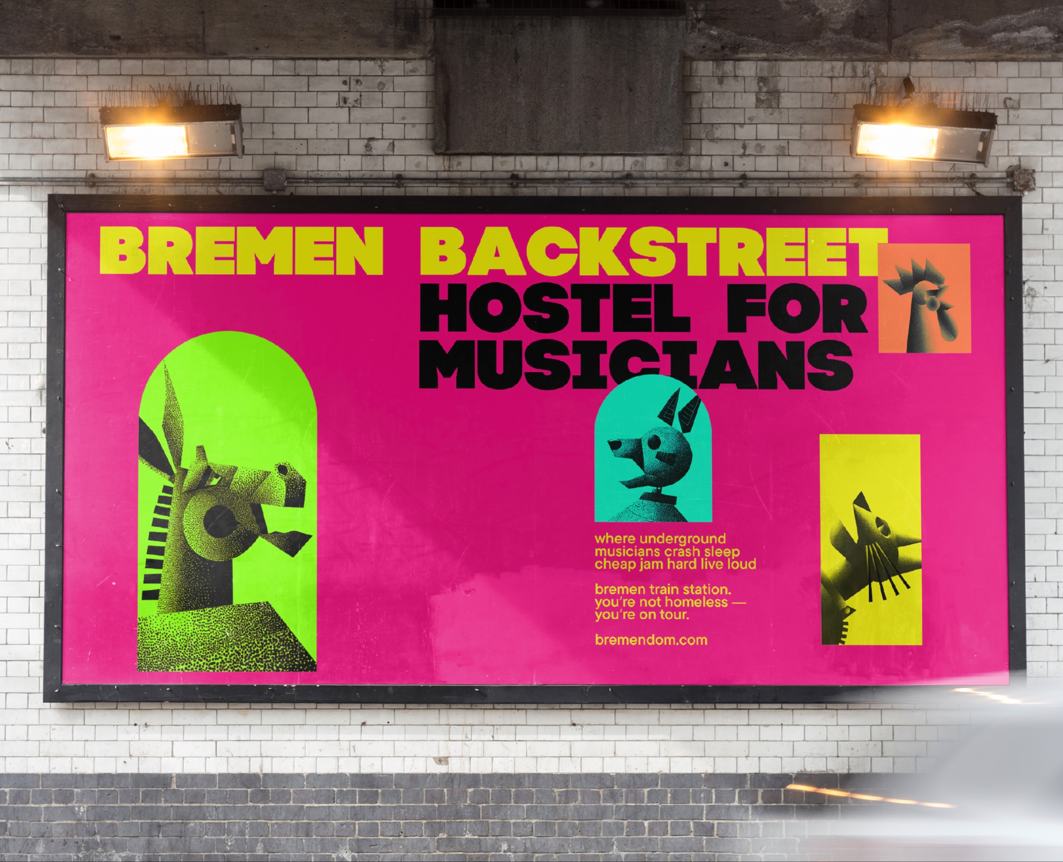 BREMEN BACKSTREET: HOSTEL FOR MUSICIANS — Брендинг, Графика на Dprofile