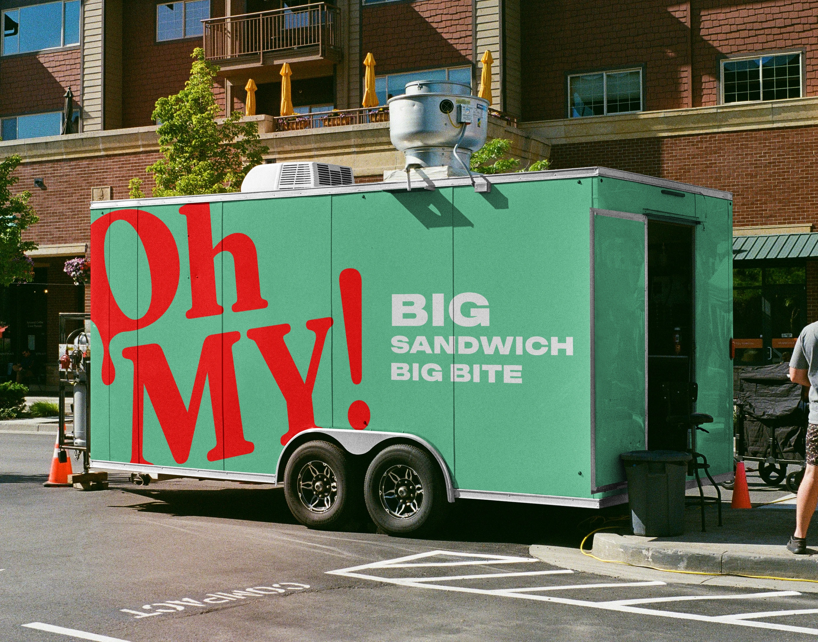 Brand identity Oh MY! /Фирменный стиль для бренда стрит-фуда — Изображение №19 — Брендинг на Dprofile