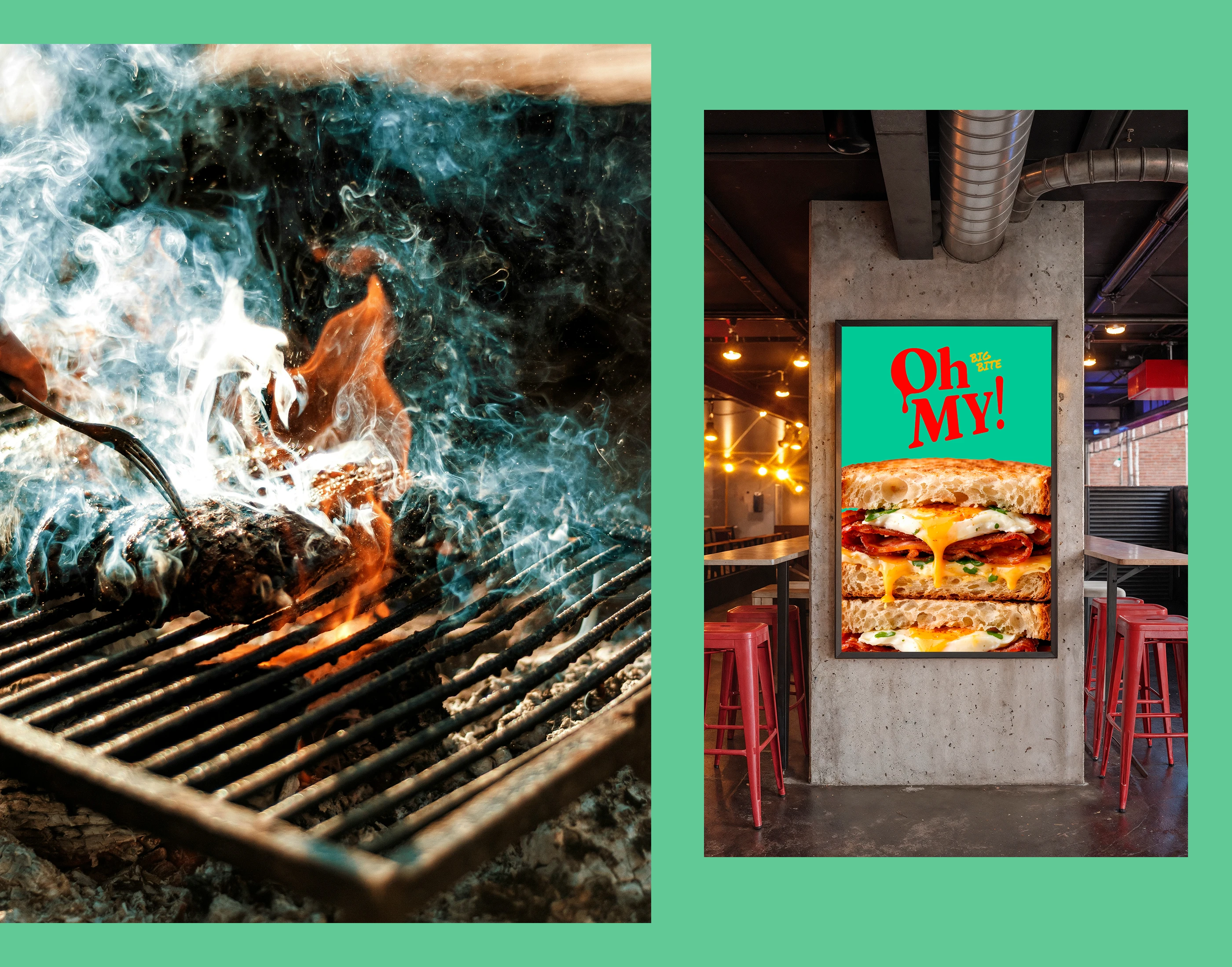 Brand identity Oh MY! /Фирменный стиль для бренда стрит-фуда — Изображение №18 — Брендинг на Dprofile