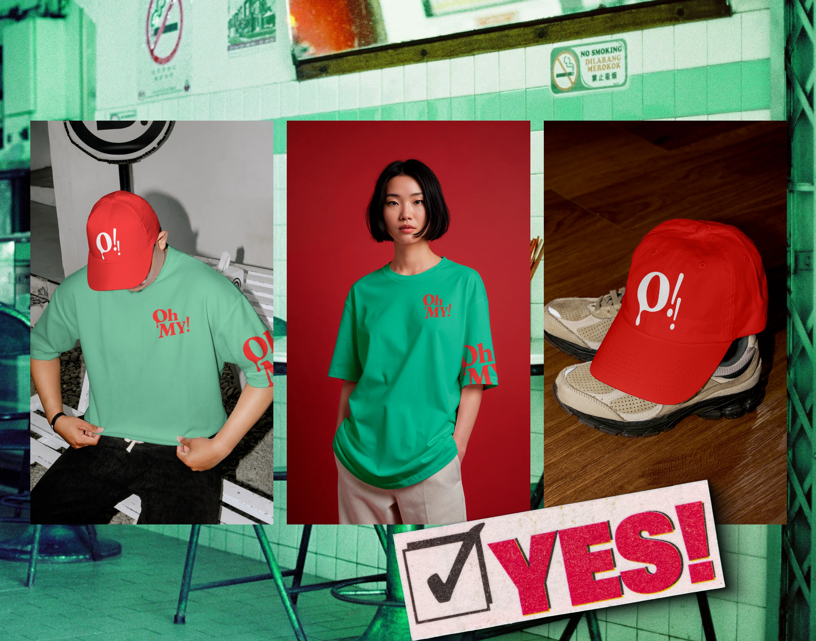 Brand identity Oh MY! /Фирменный стиль для бренда стрит-фуда — Изображение №23 — Брендинг на Dprofile