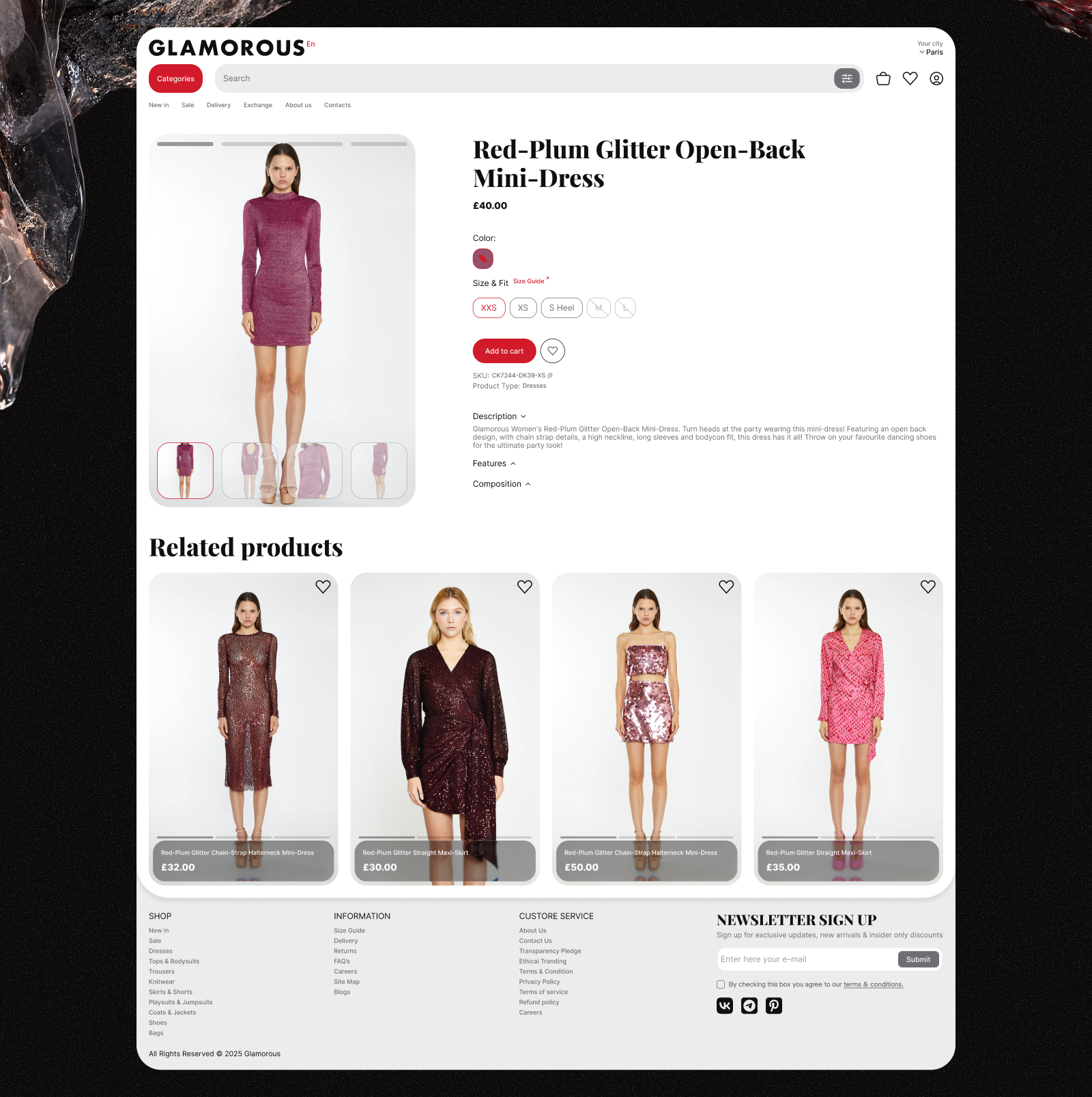 Glamorous | e-commerce — Изображение №7 — Интерфейсы на Dprofile