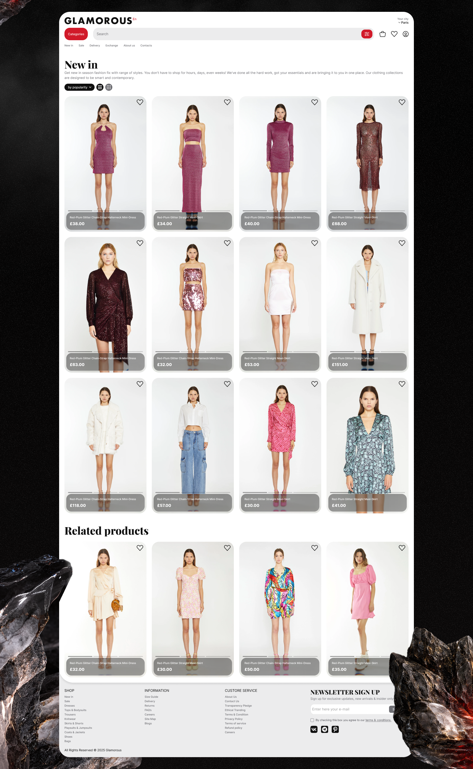 Glamorous | e-commerce — Изображение №6 — Интерфейсы на Dprofile