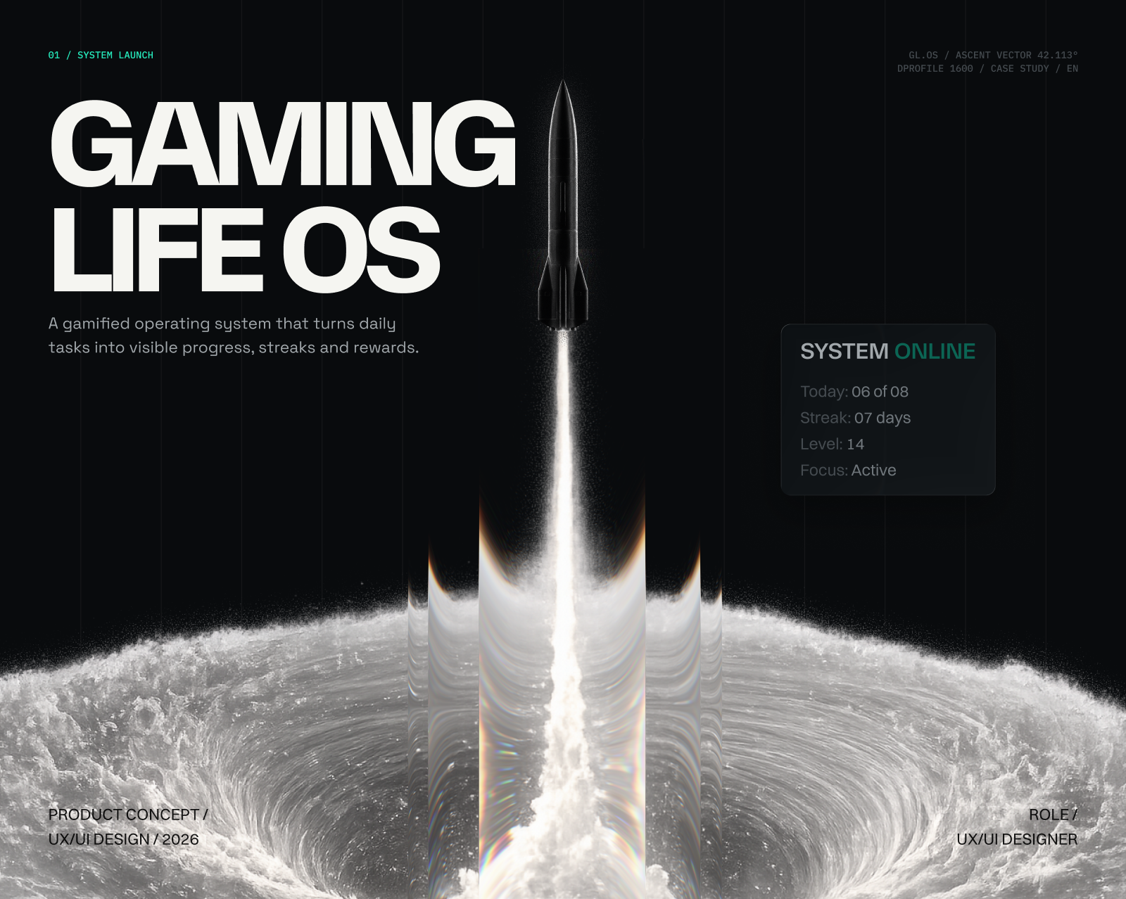Gaming Life OS | Gamified Productivity System — Изображение №1 — Интерфейсы на Dprofile