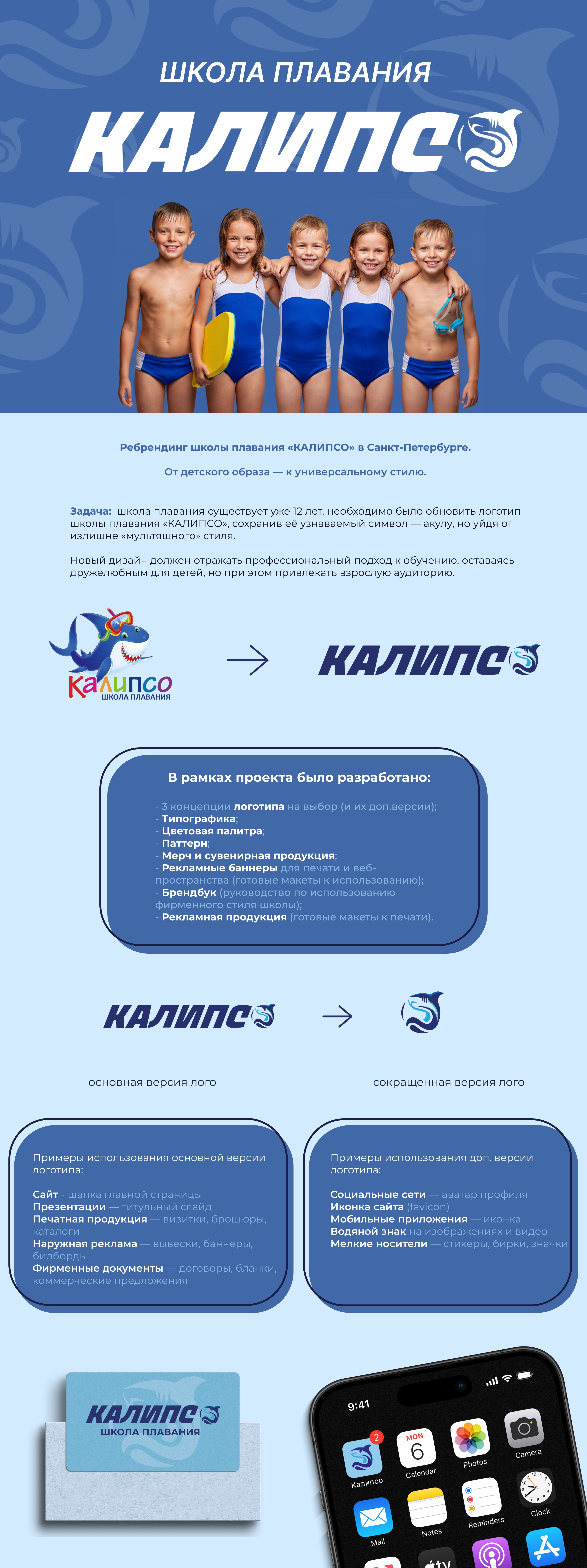 РЕБРЕНДИНГ. ШКОЛА ПЛАВАНИЯ. — Изображение №1 — Брендинг на Dprofile