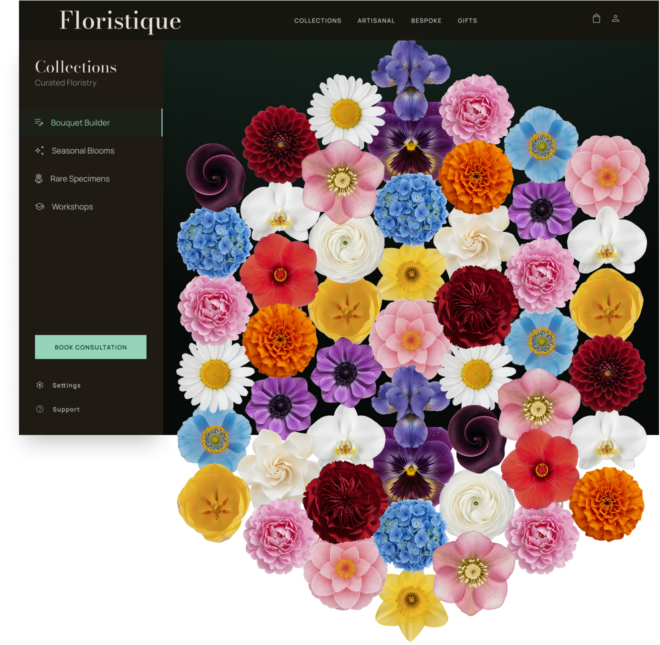 Floristique, lo-fi project — Изображение №4 — Интерфейсы на Dprofile