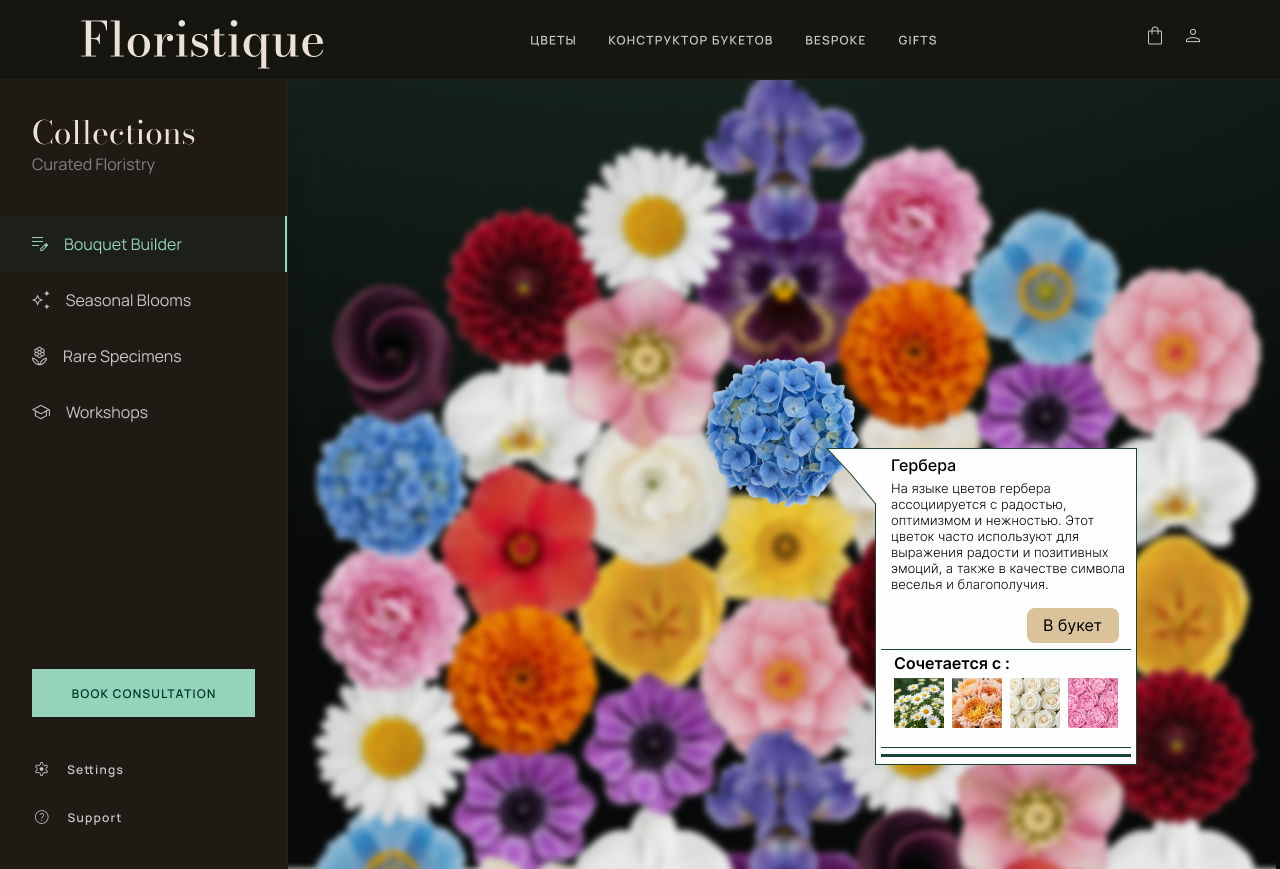 Floristique, lo-fi project — Изображение №5 — Интерфейсы на Dprofile
