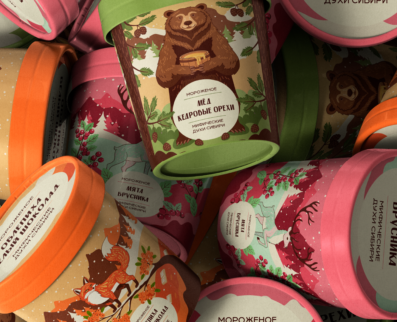 Дизайн упаковки, вдохновлённый духами сибири на Dprofile