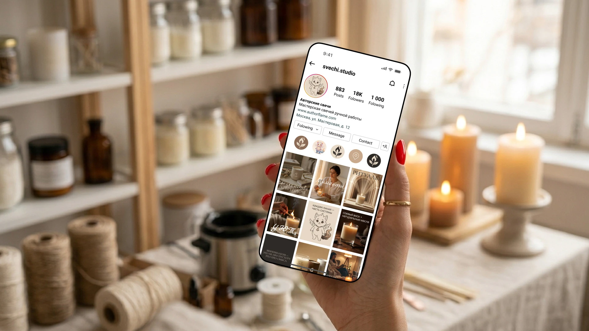 Дизайн-концепция бренда авторских свечей — Изображение №9 — Интерфейсы, Брендинг на Dprofile