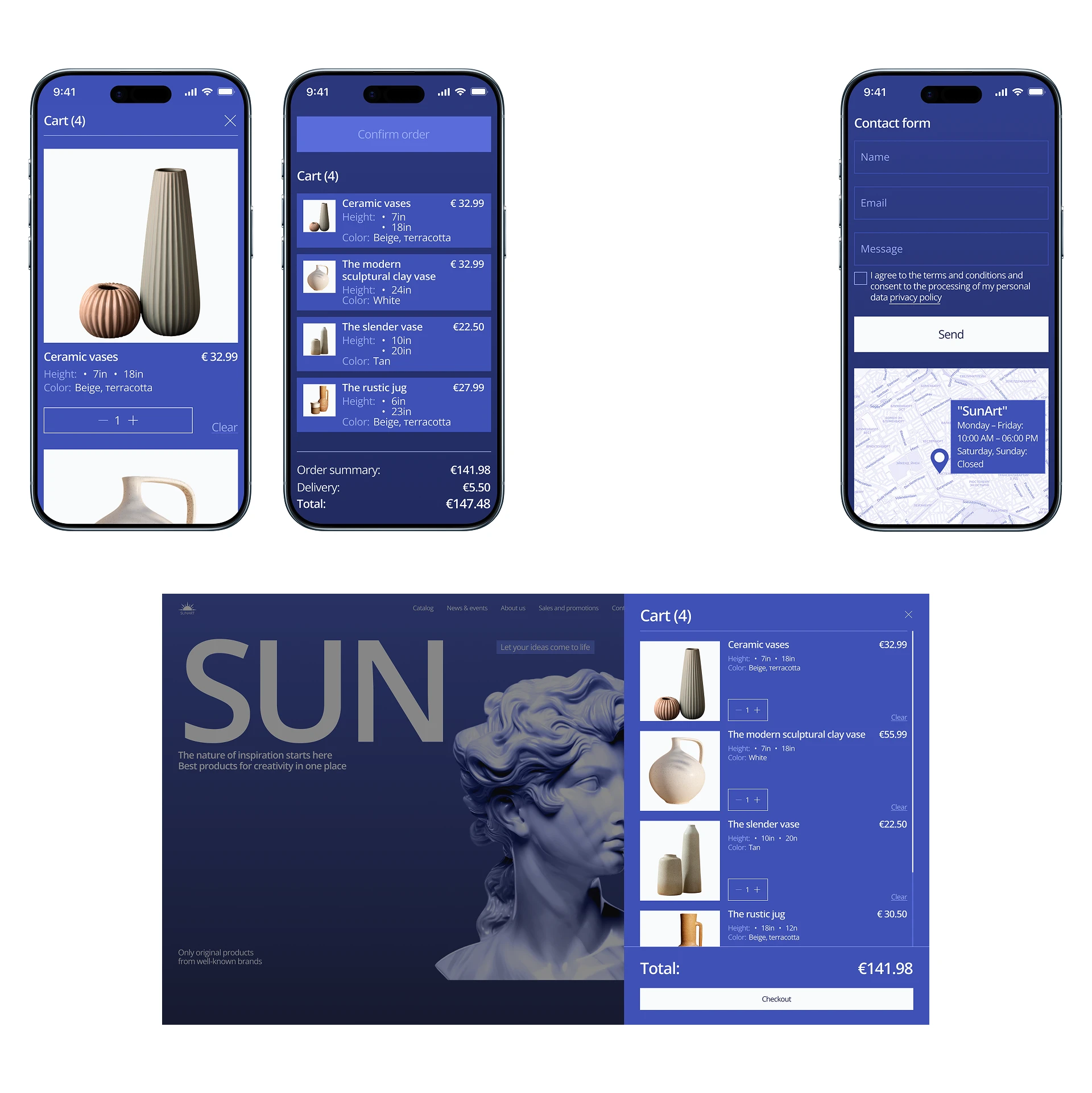 SunArt | E-commerce — Изображение №12 — Интерфейсы на Dprofile