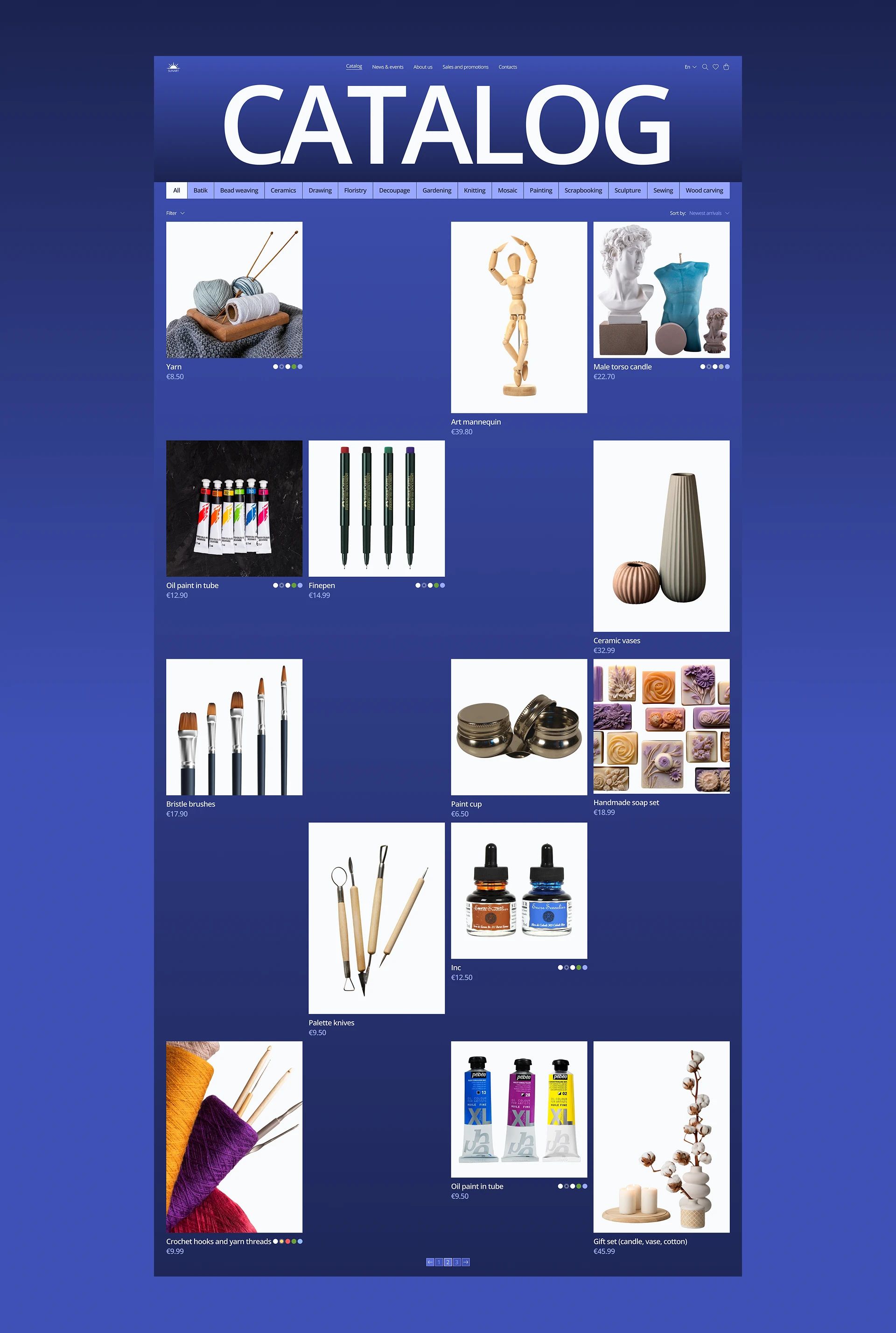 SunArt | E-commerce — Изображение №6 — Интерфейсы на Dprofile