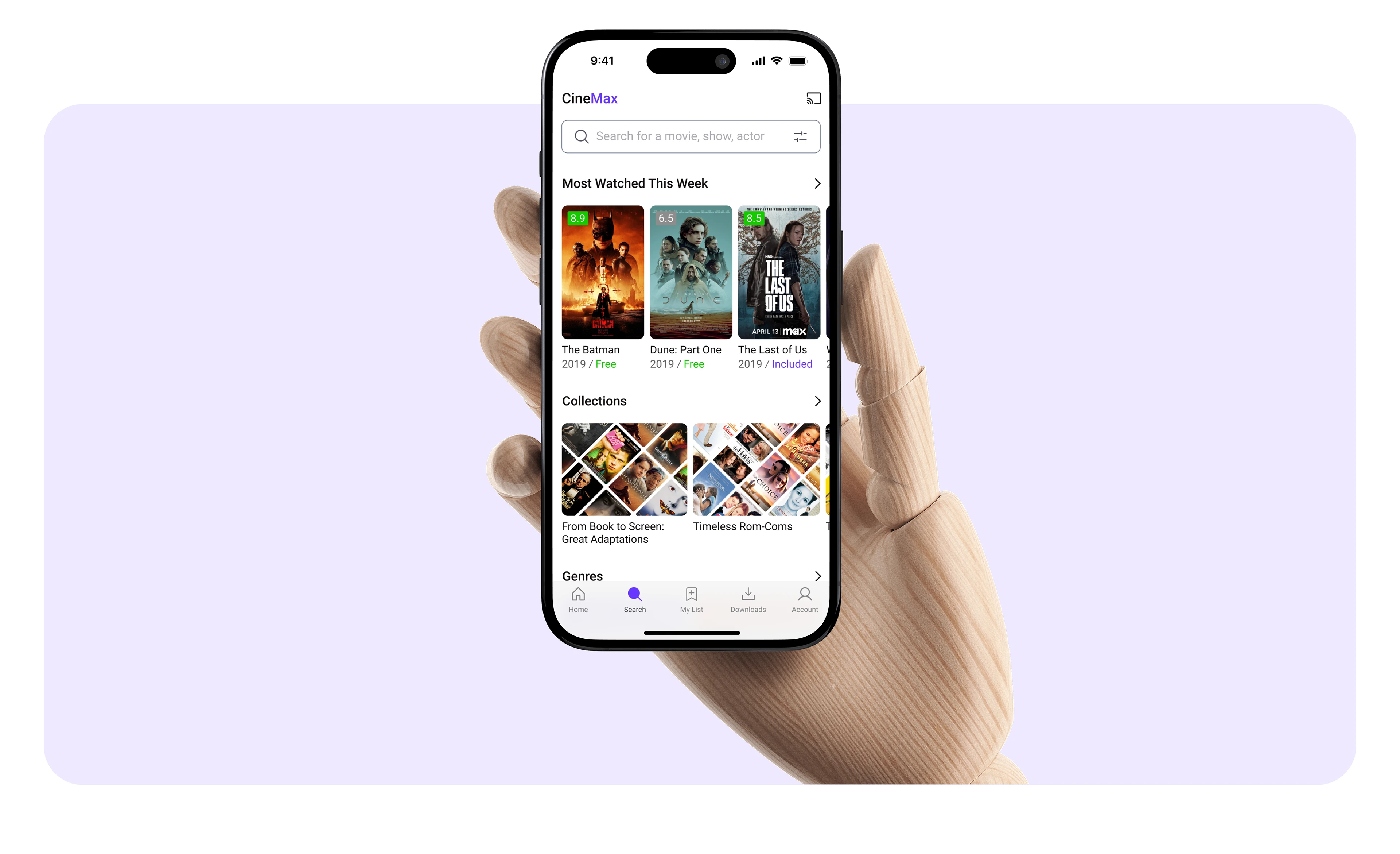 Streaming App — CineMax / Mobile App — Изображение №7 — Интерфейсы на Dprofile