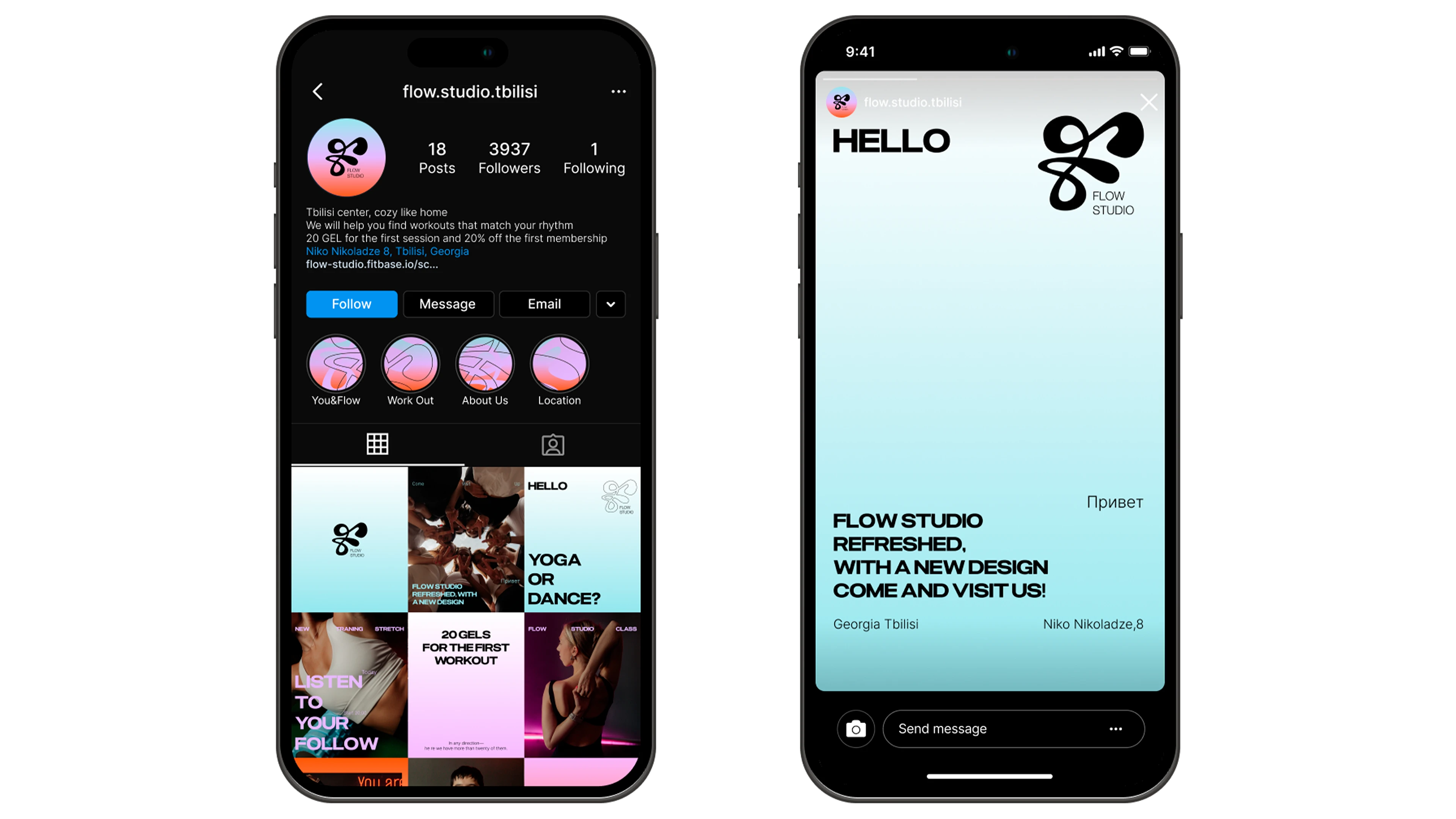 Rebranding «FLOW STUDIO» — Изображение №2 — Брендинг на Dprofile