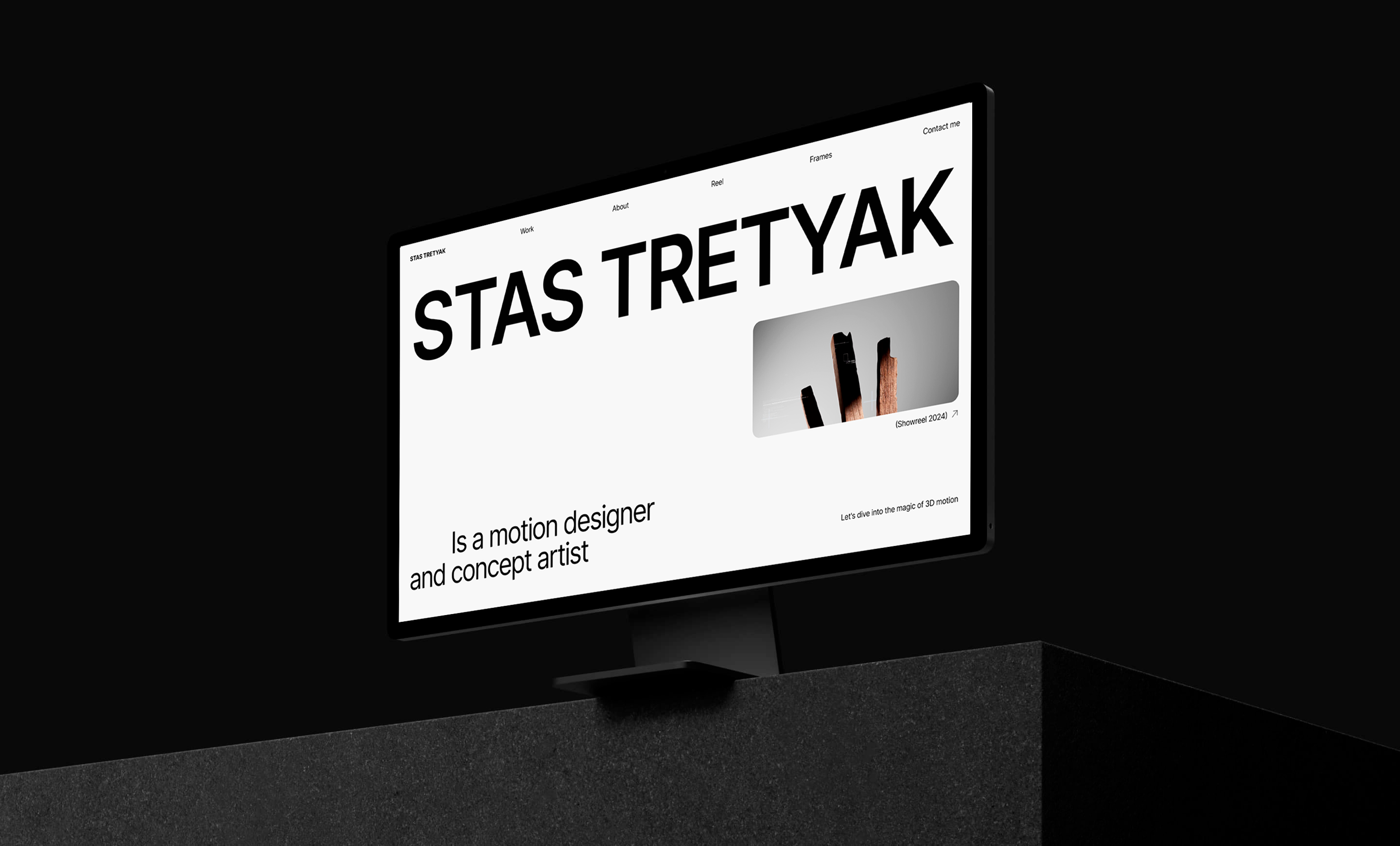 Portfolio site for Stas Tretyak — Изображение №1 — Интерфейсы, Анимация на Dprofile