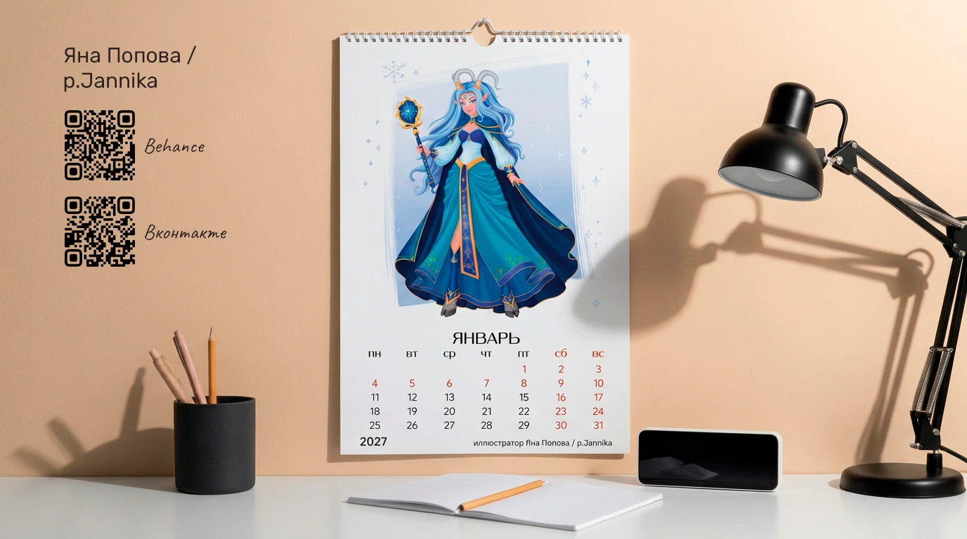 Календарь / Calendar — Изображение №3 — Иллюстрация, Графика на Dprofile