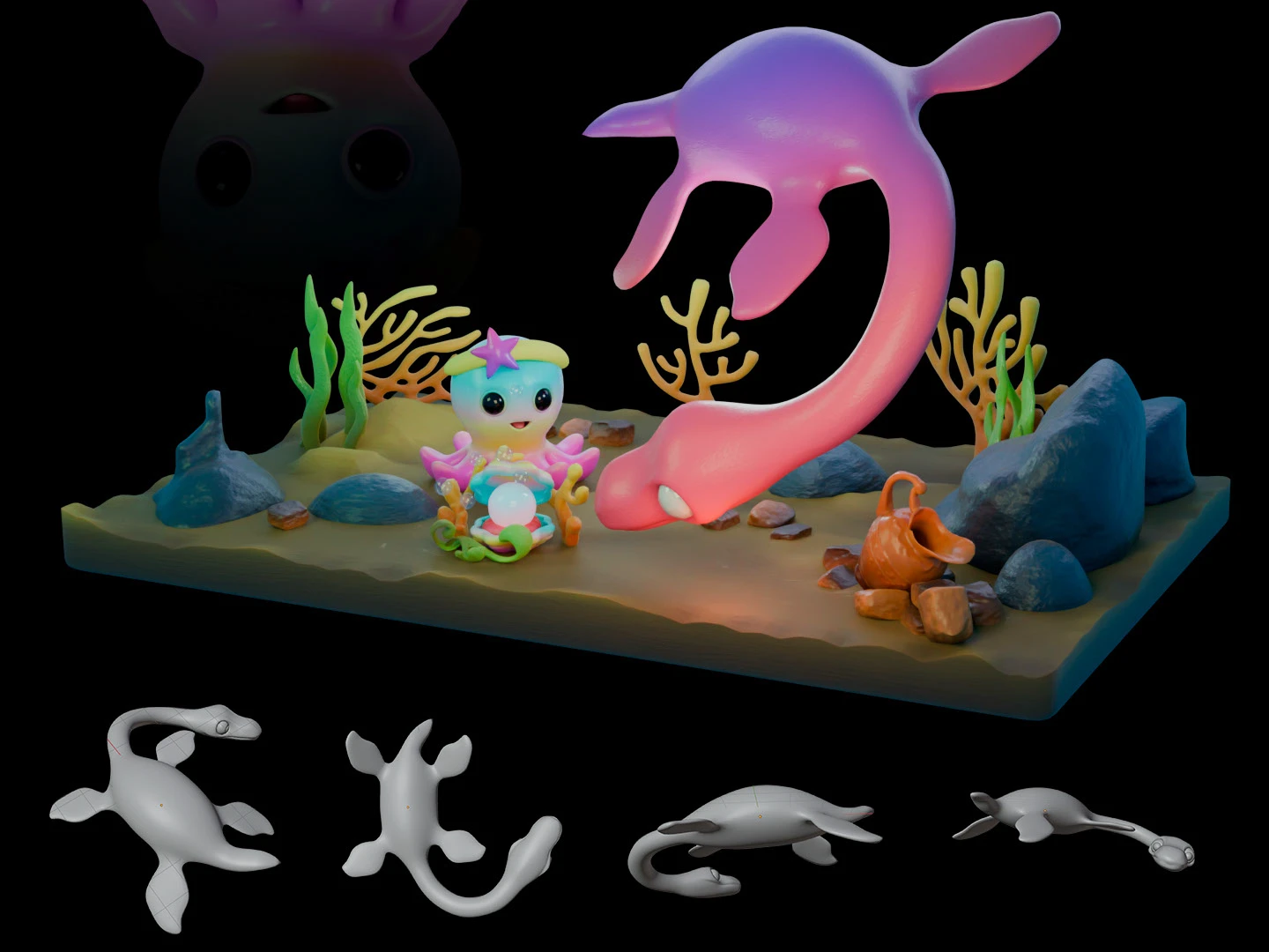 3D иллюстрация "Аквариум" — Изображение №5 — Иллюстрация, 3D на Dprofile
