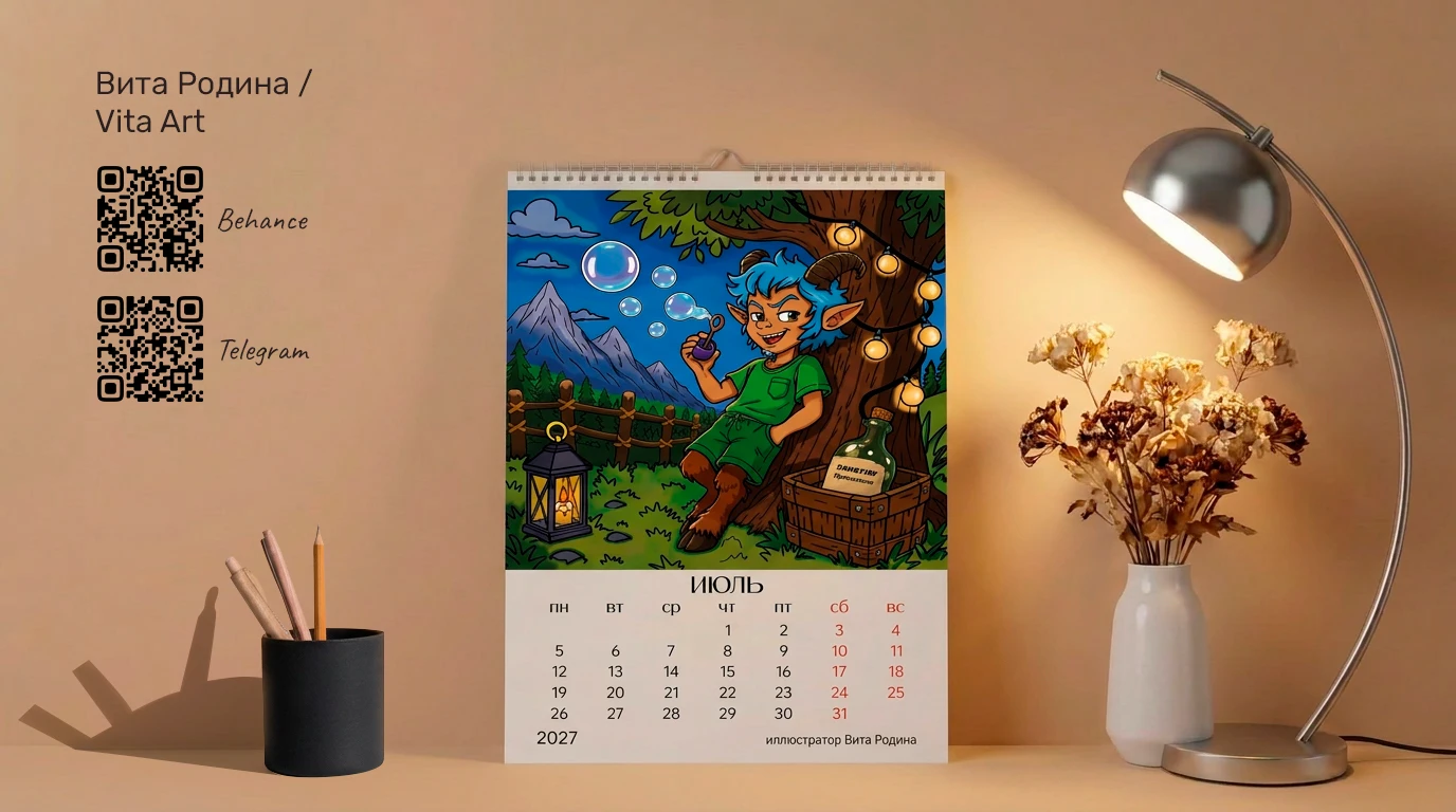 Календарь / Calendar — Изображение №10 — Иллюстрация, Графика на Dprofile