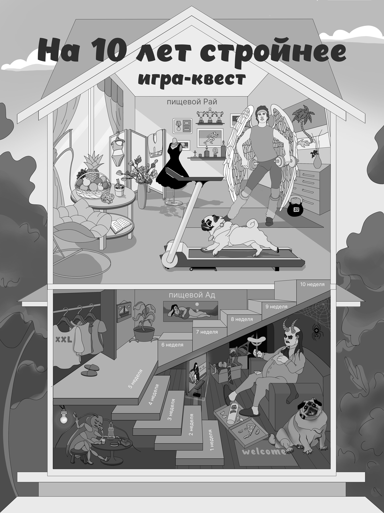 Карта для квест-игры / map for the quest game — Изображение №3 — Интерфейсы, Иллюстрация на Dprofile