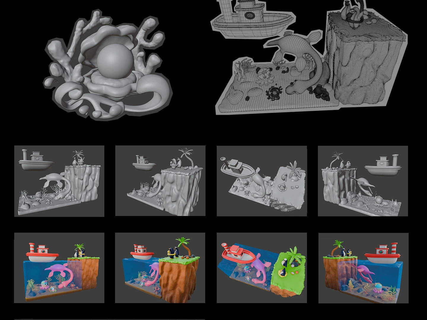 3D иллюстрация "Аквариум" — Изображение №2 — Иллюстрация, 3D на Dprofile