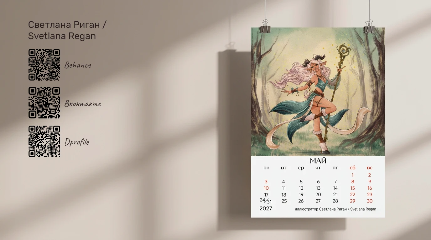 Календарь / Calendar — Изображение №8 — Иллюстрация, Графика на Dprofile