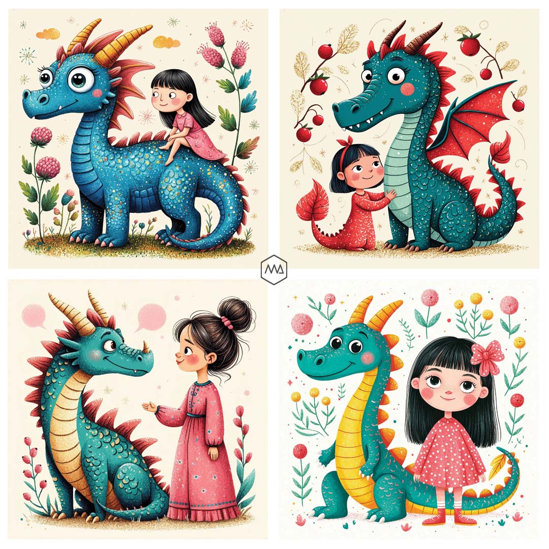 Серия иллюстраций в стиле книжной графики (ИИ) — Изображение №1 — Иллюстрация на Dprofile